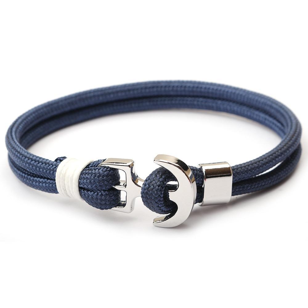 Amazing Multilayer Anchor Bracelets Charm Survival Rope Chain Fashion Jewelry Bracelet Men For Women Best Gift
