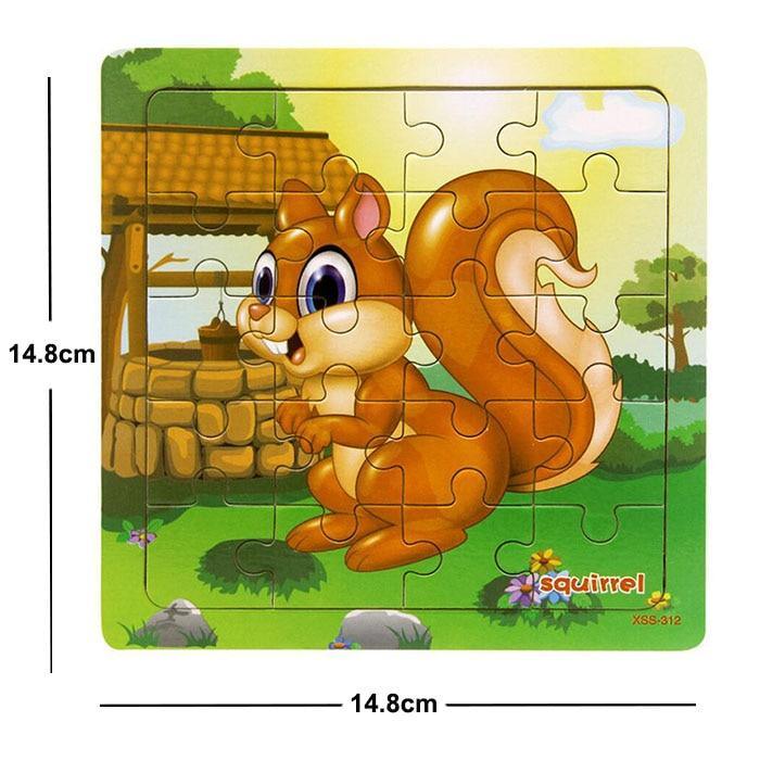 38 Style Cartoon Wooden Puzzle Children Animal/ Vehicle Toy For 2-6 Year Baby Early Educational Toys for Kids