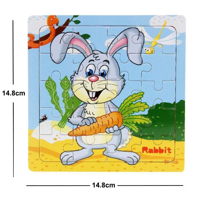 38 Style Cartoon Wooden Puzzle Children Animal/ Vehicle Toy For 2-6 Year Baby Early Educational Toys for Kids