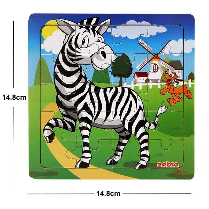 38 Style Cartoon Wooden Puzzle Children Animal/ Vehicle Toy For 2-6 Year Baby Early Educational Toys for Kids