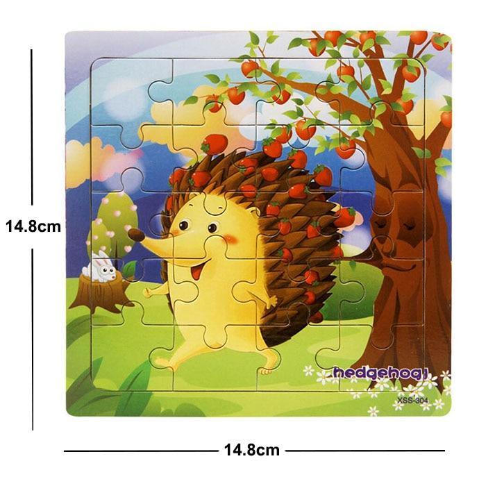 38 Style Cartoon Wooden Puzzle Children Animal/ Vehicle Toy For 2-6 Year Baby Early Educational Toys for Kids