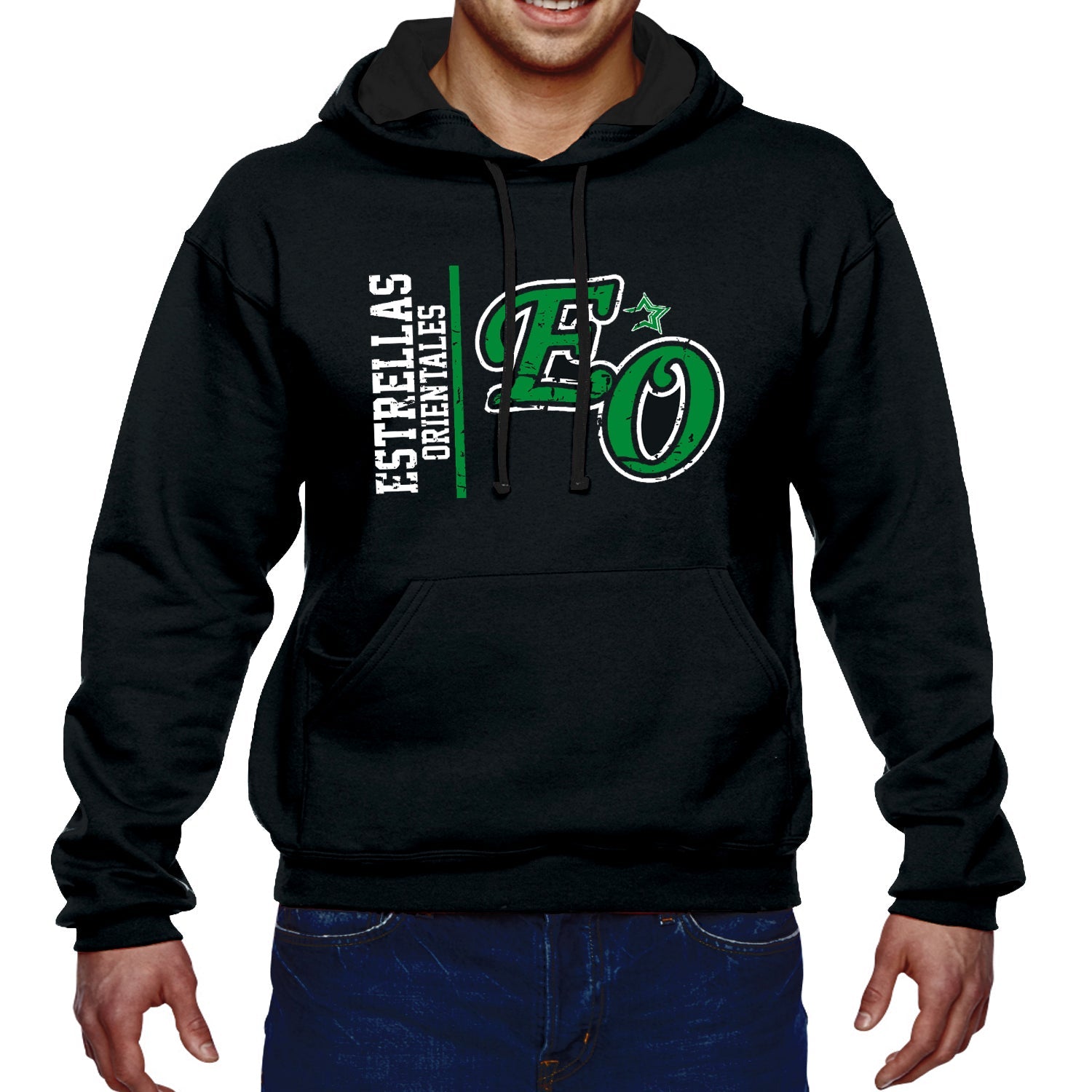 Equipo de Béisbol Dominicano - Sudaderas con Capucha Diseño Vintage Estrellas Orientales