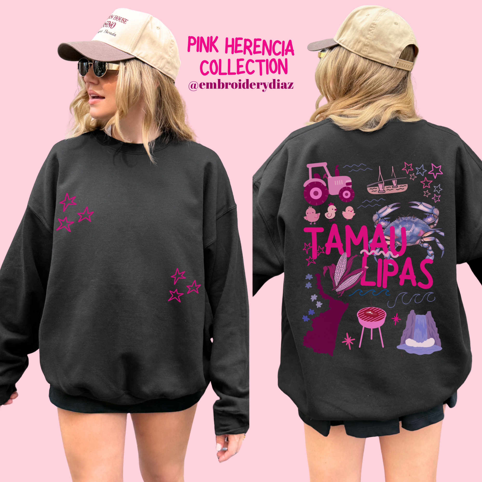 Suéter Rosado Herencia de Tamaulipas