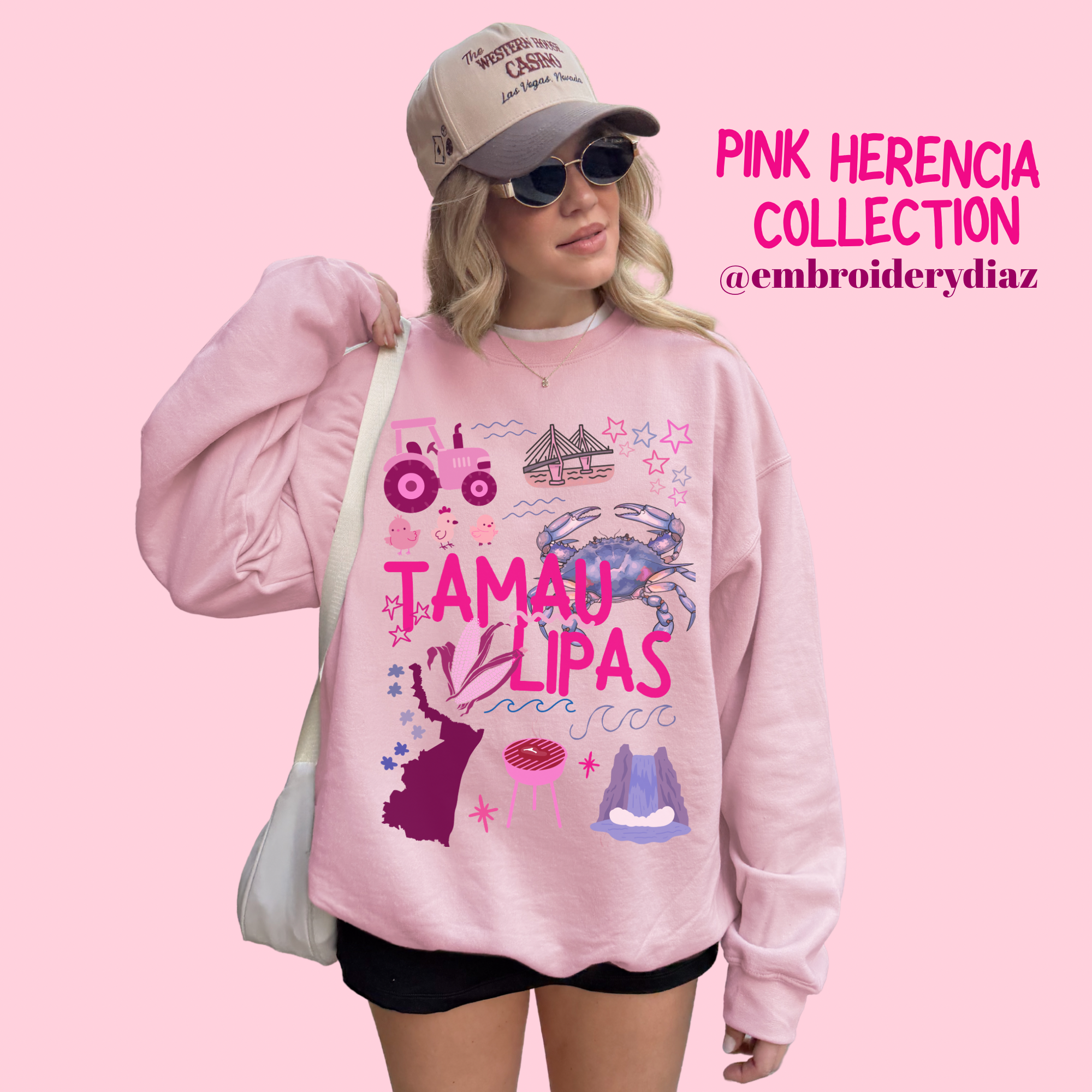 Suéter Rosado Herencia de Tamaulipas