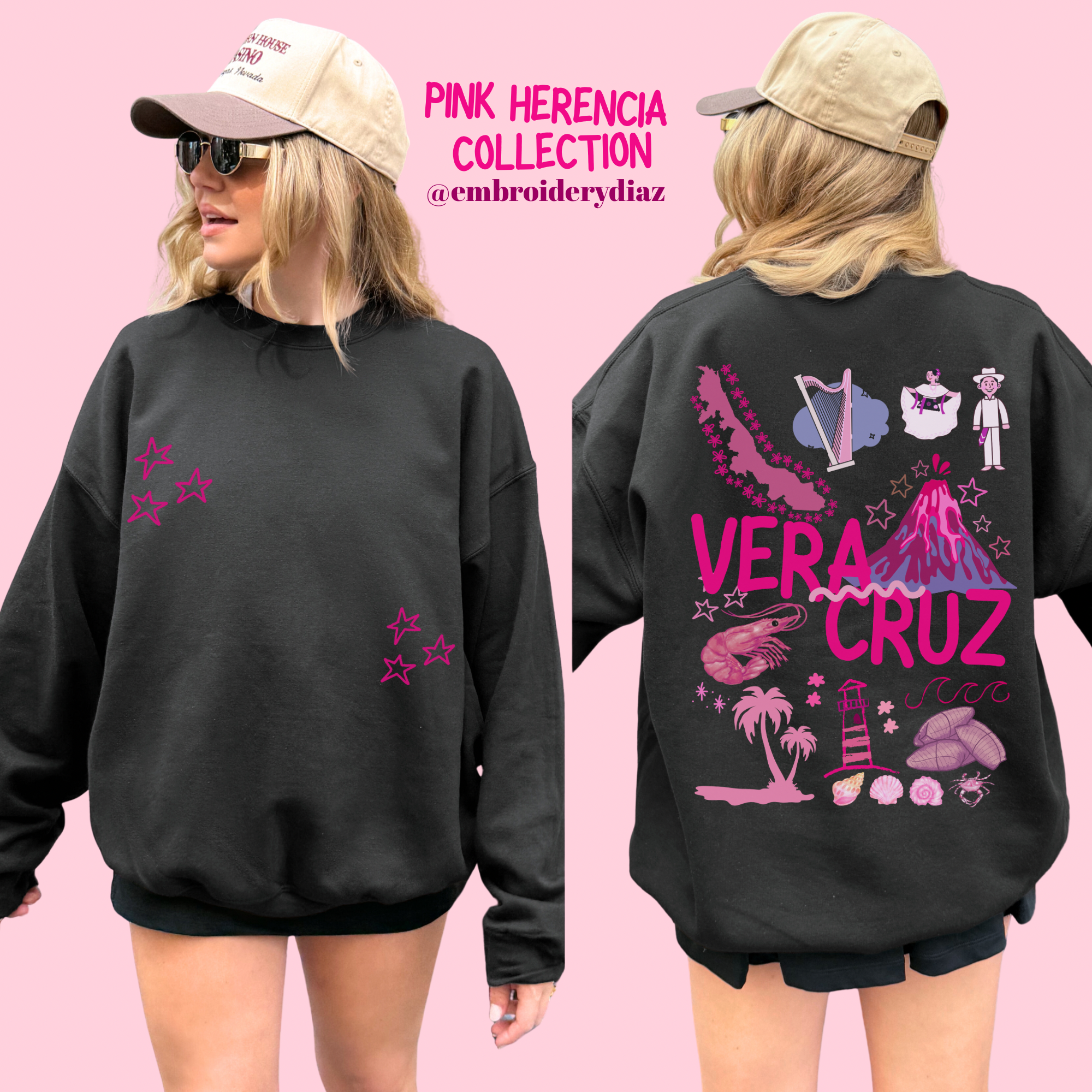 Suéter Veracruz Pink Herencia