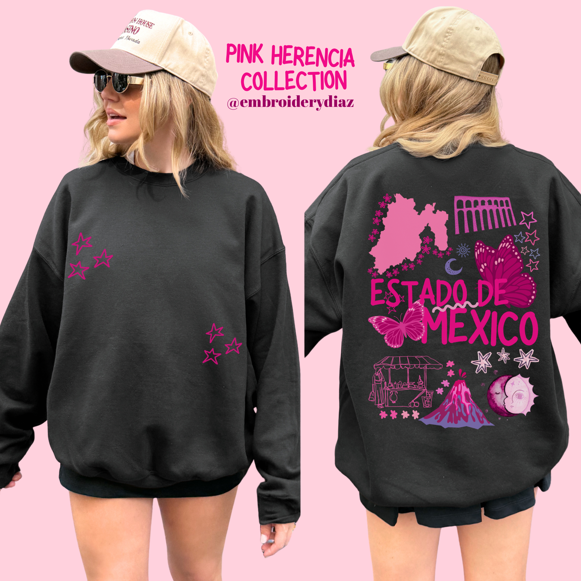 Suéter Rosa Herencia del Estado de México