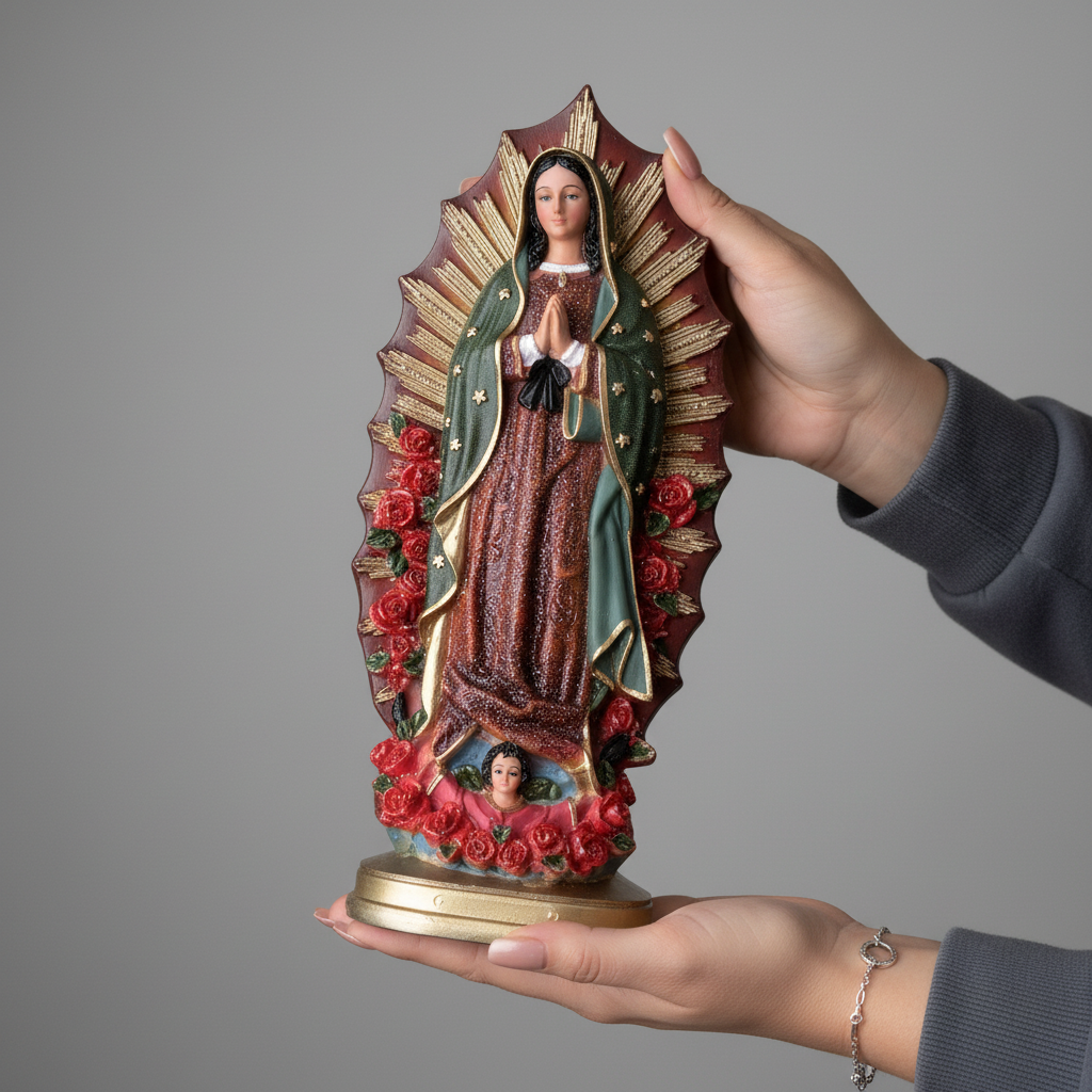 Estatua Decorativa Virgen de Guadalupe 11 pulgadas