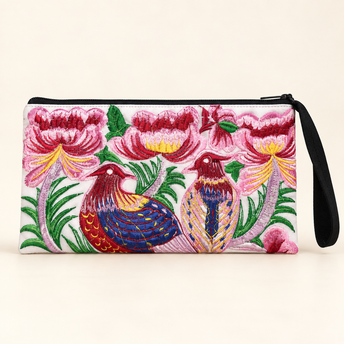 Sarita Hmong Embroidered Wristlet - Thailand