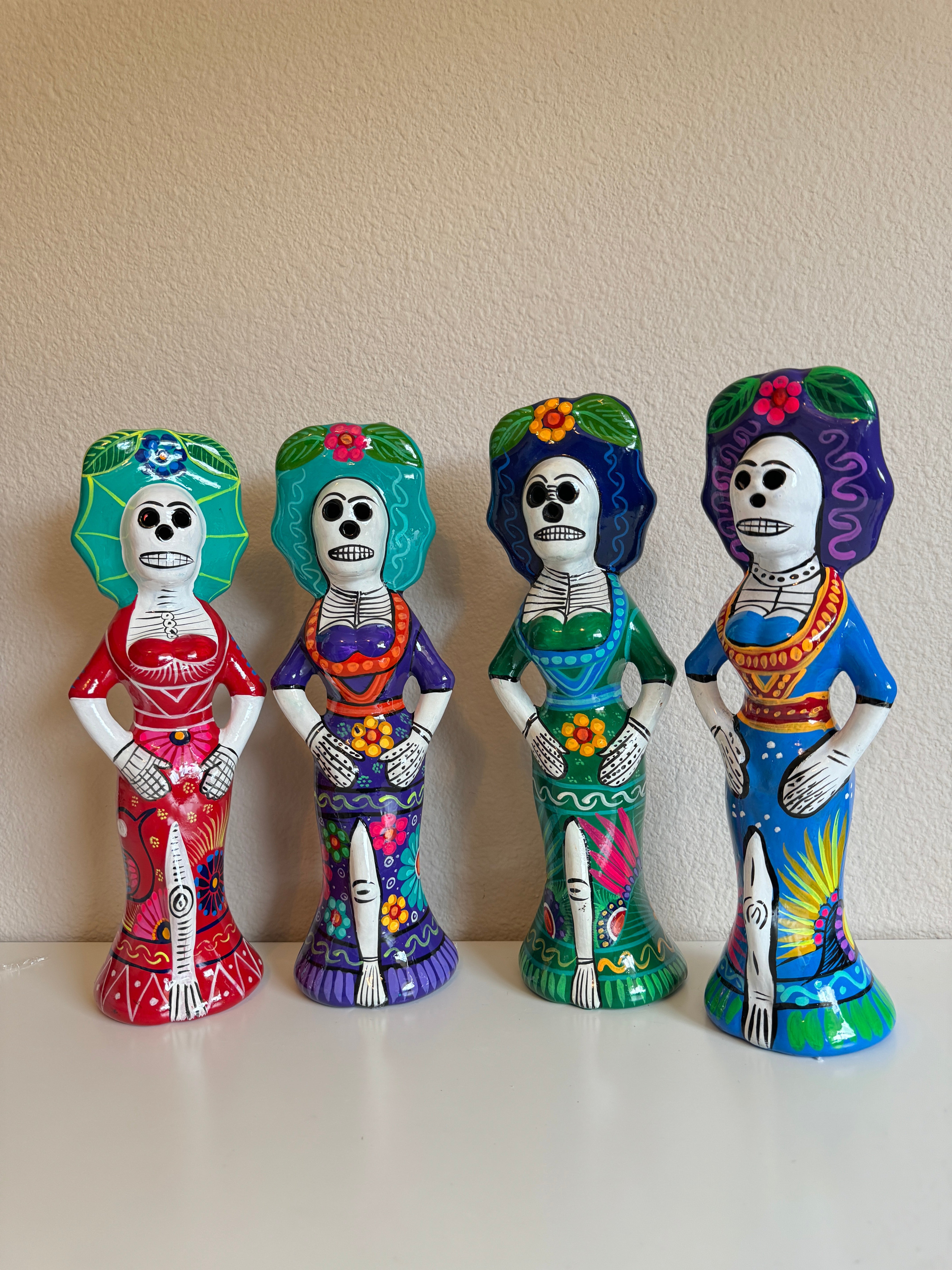 Clay Catrina colorful Set of 2
