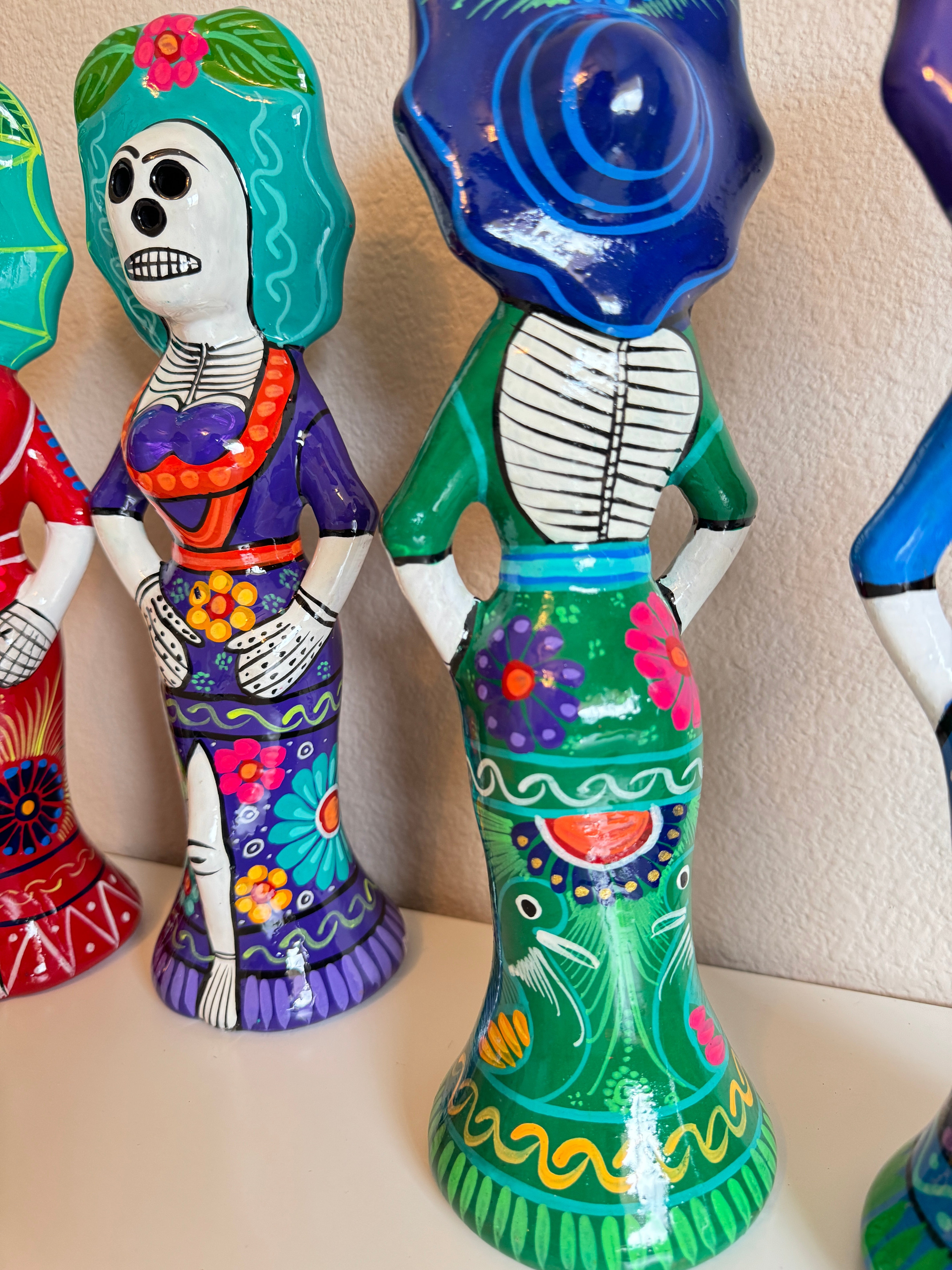 Clay Catrina colorful Set of 2