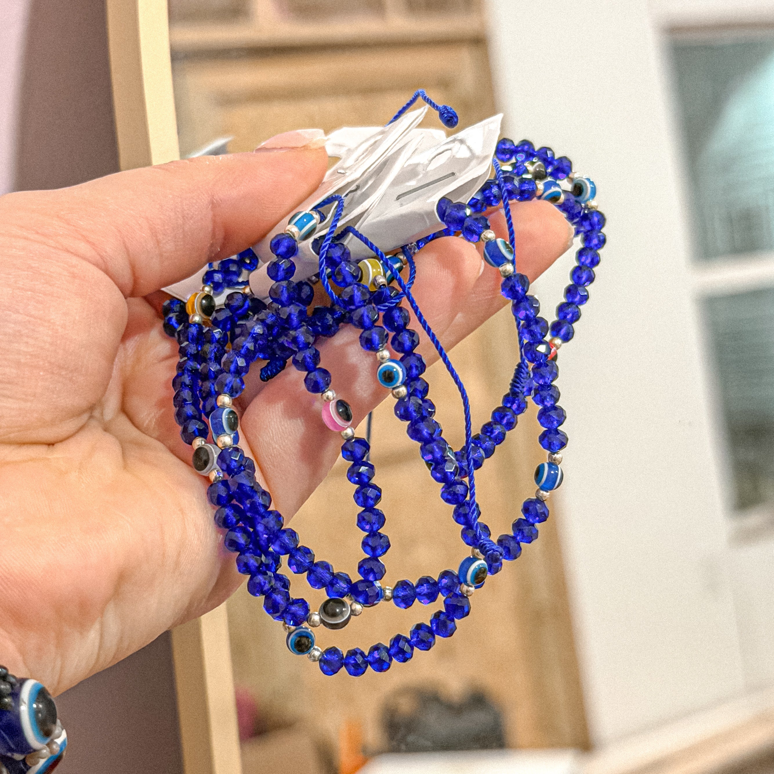 Blue Mal de Ojo Protection Bracelet
