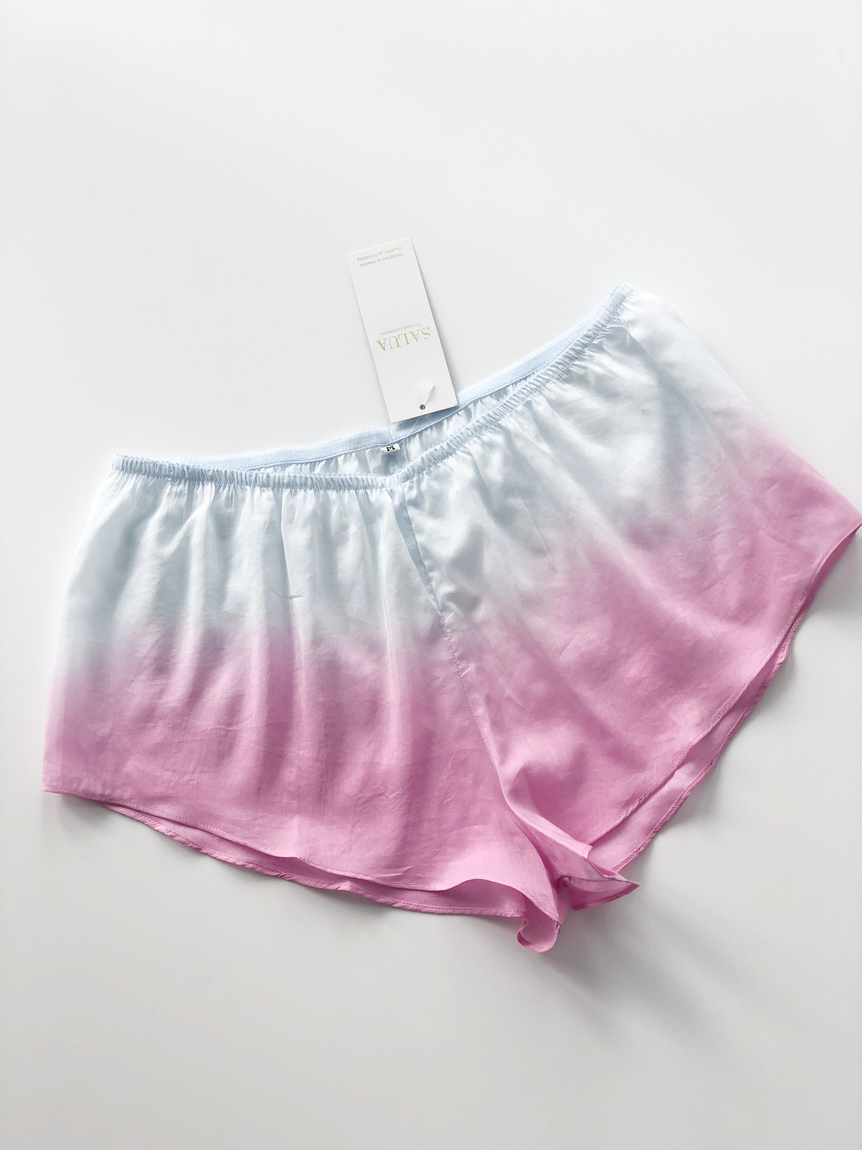 Pantalones cortos de gradiente transparente
