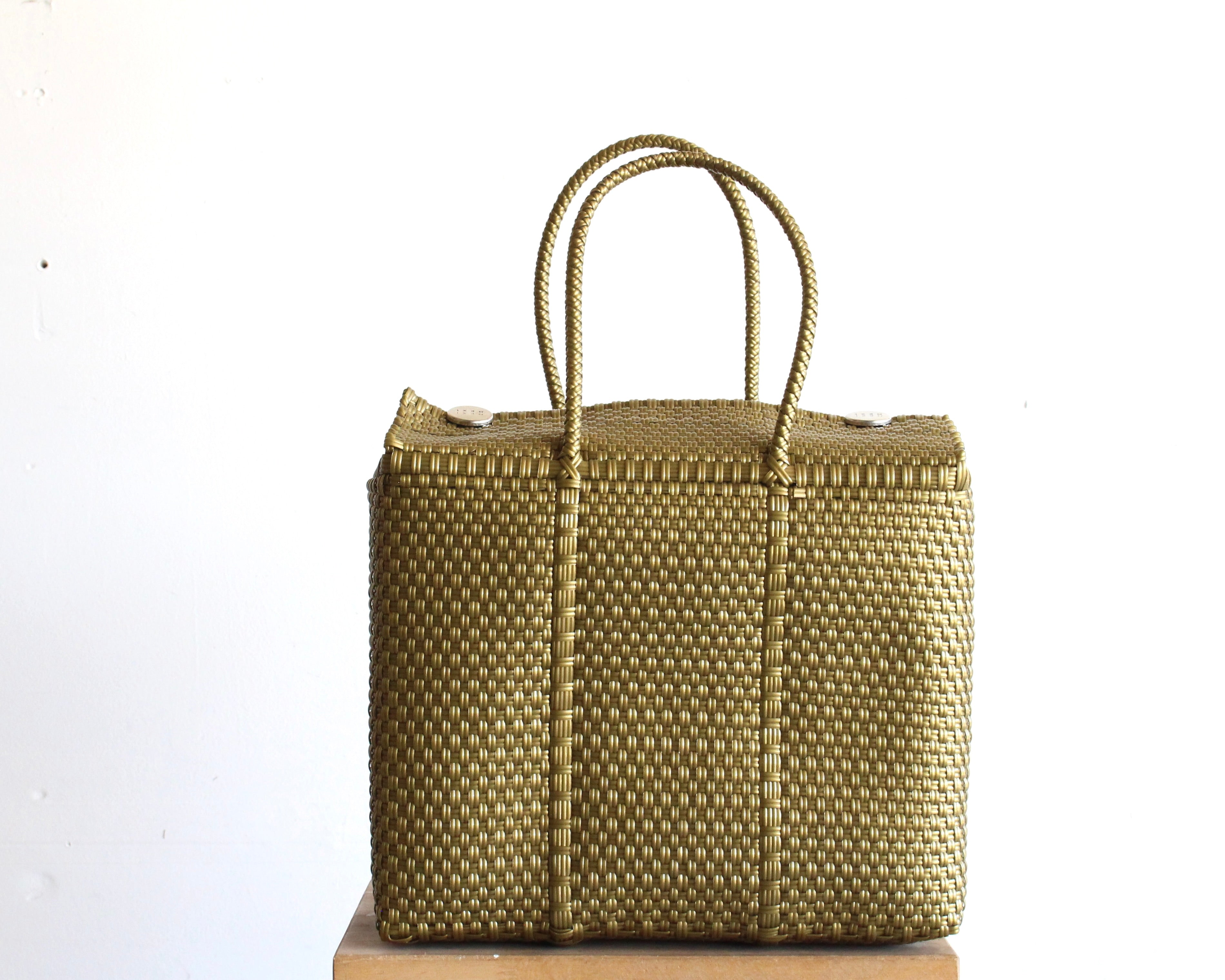 Gold Medium Handbag by MexiMexi
