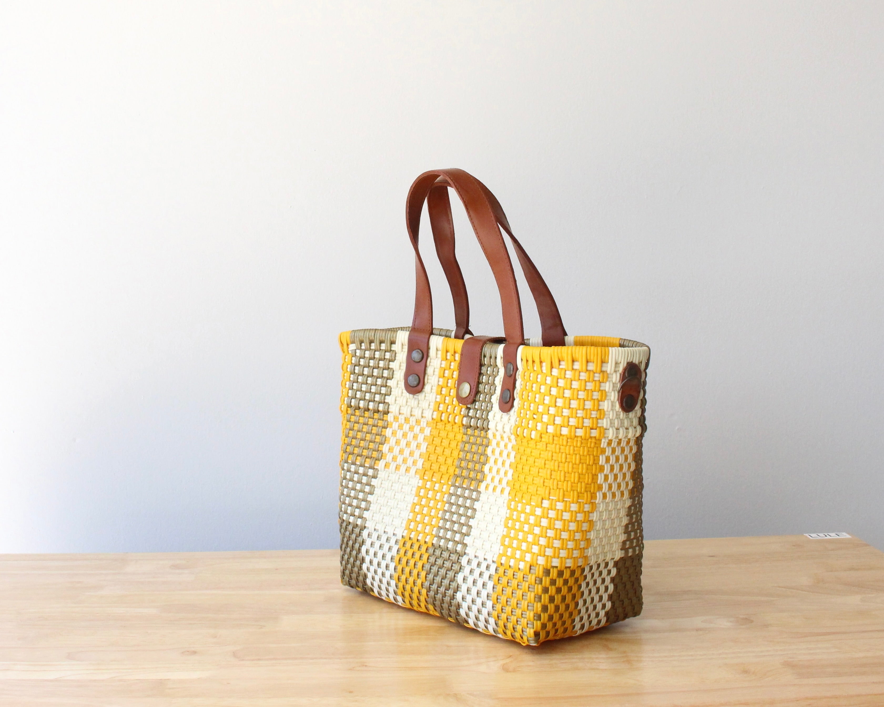 Yellow & Gold Handwoven Purse by MexiMexi