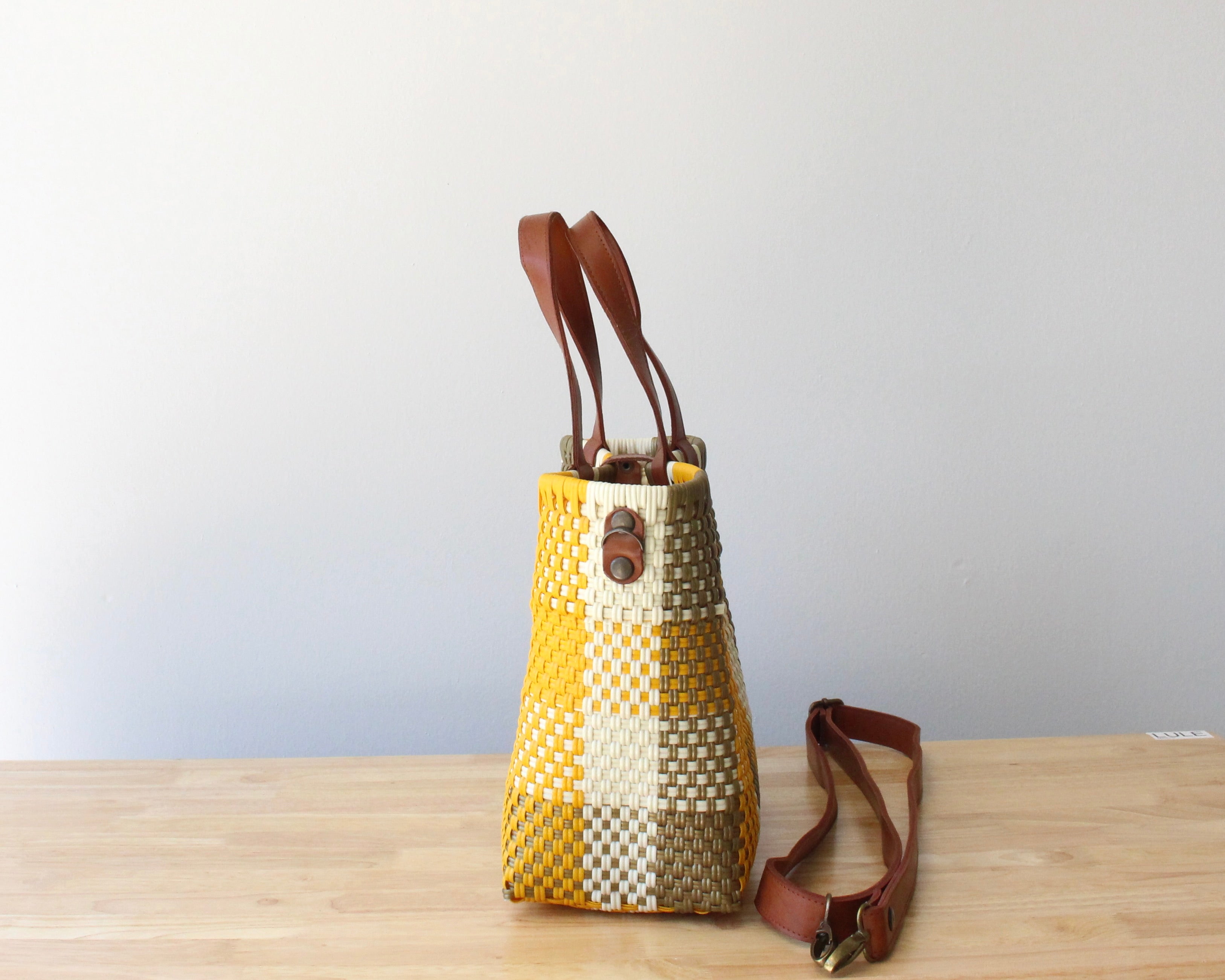 Yellow & Gold Handwoven Purse by MexiMexi