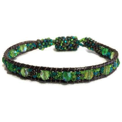 Pulsera de cuero con cierre magnético - Guatemala