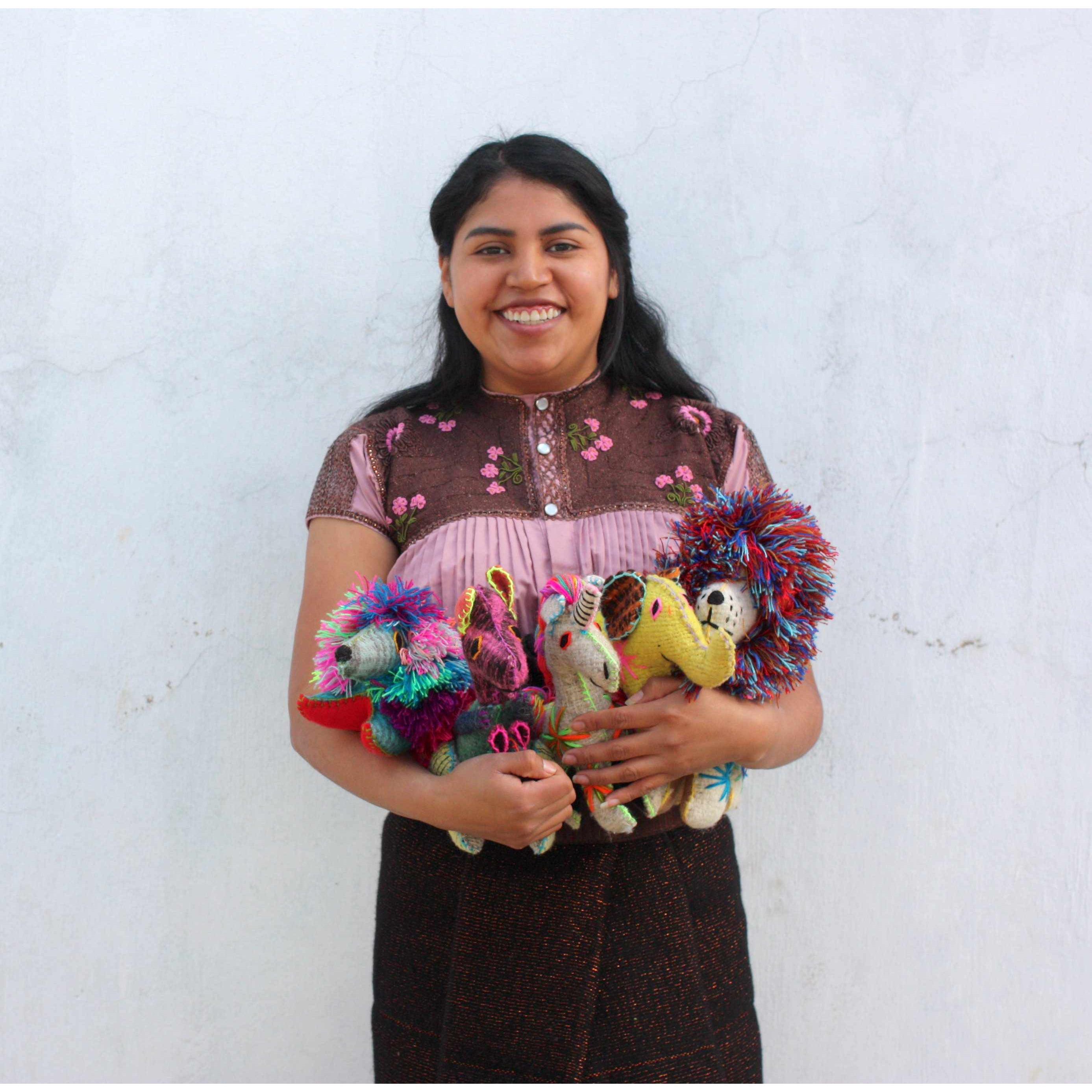 Tomi the Donkey: Repurposed Wool Boho Decor - Mexico
