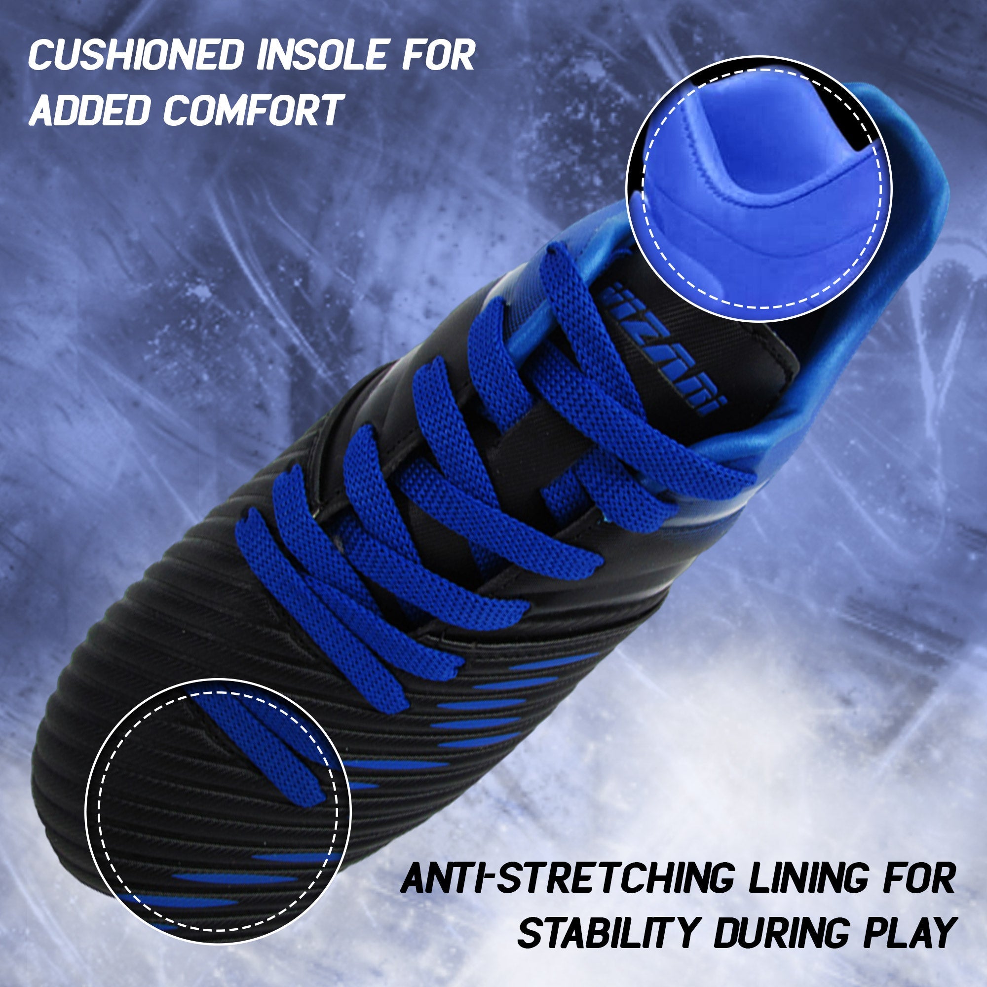 Liga Firm Ground Soccer Shoes -Black/Blue