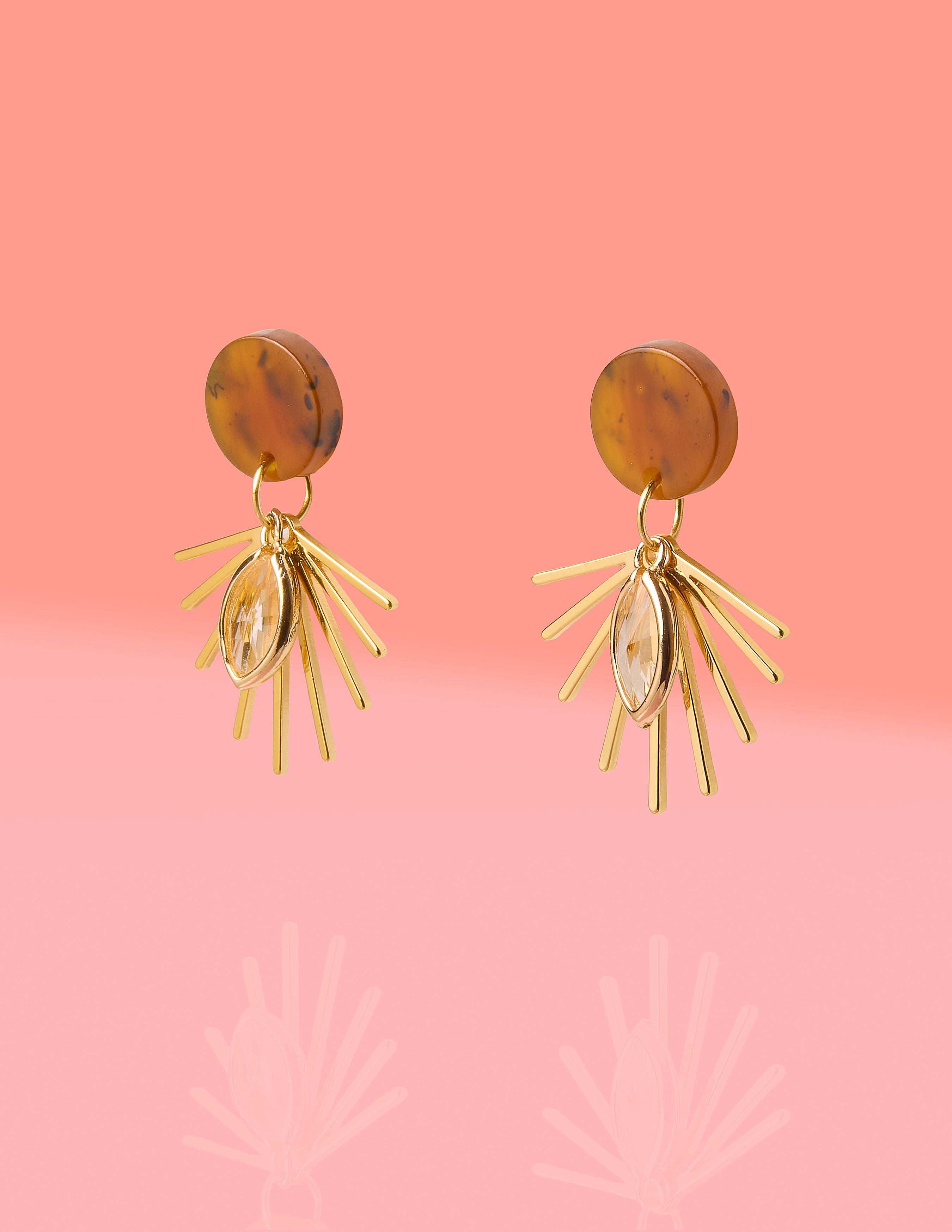 Pendientes colgantes celestiales Sienna Starburst