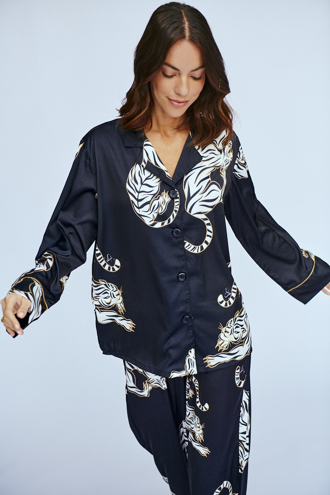 Conjunto de pijama de seda lavable - Kenia