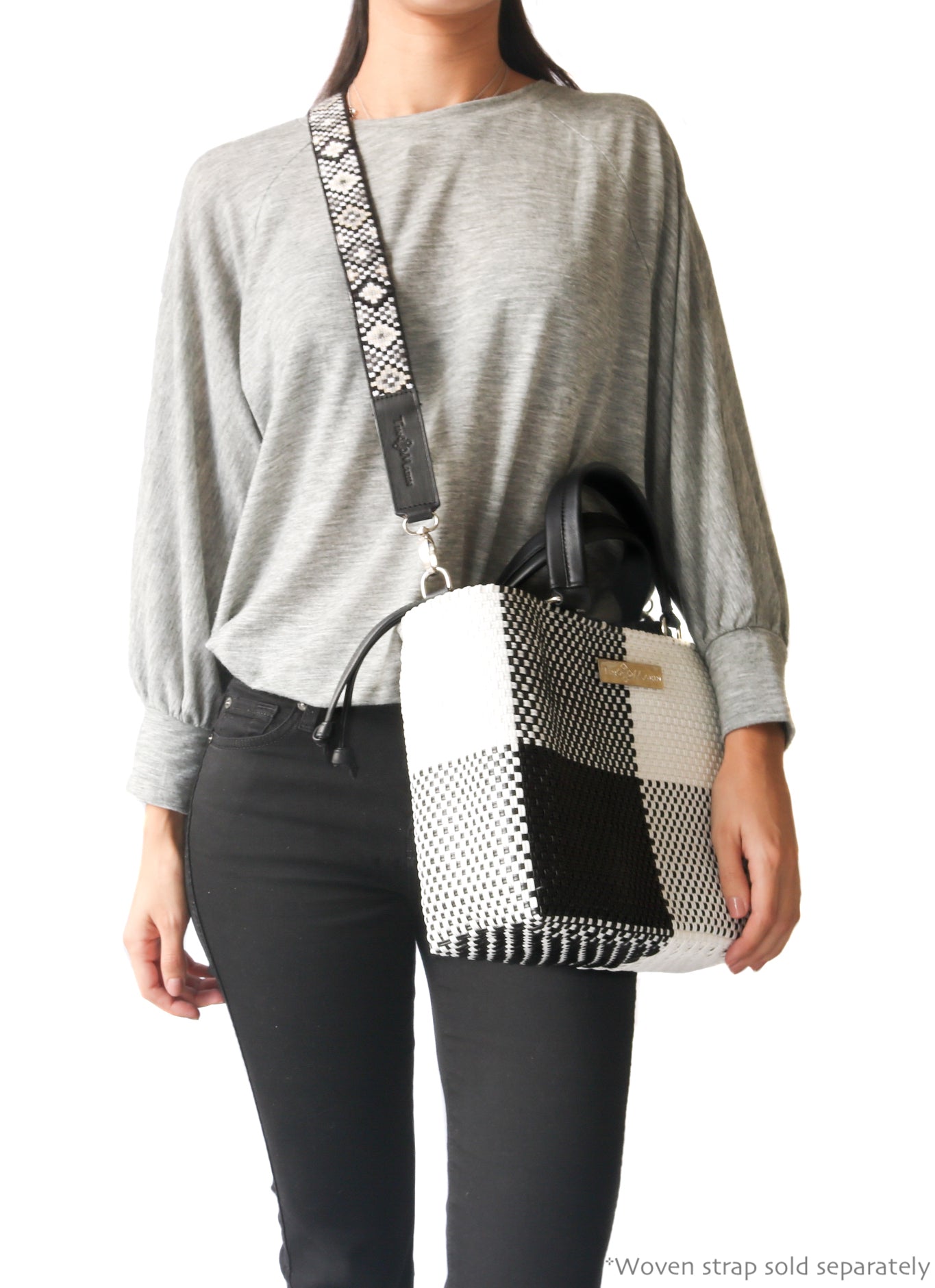 Bolso Bandolera con Cordón Lucy Medium Woven