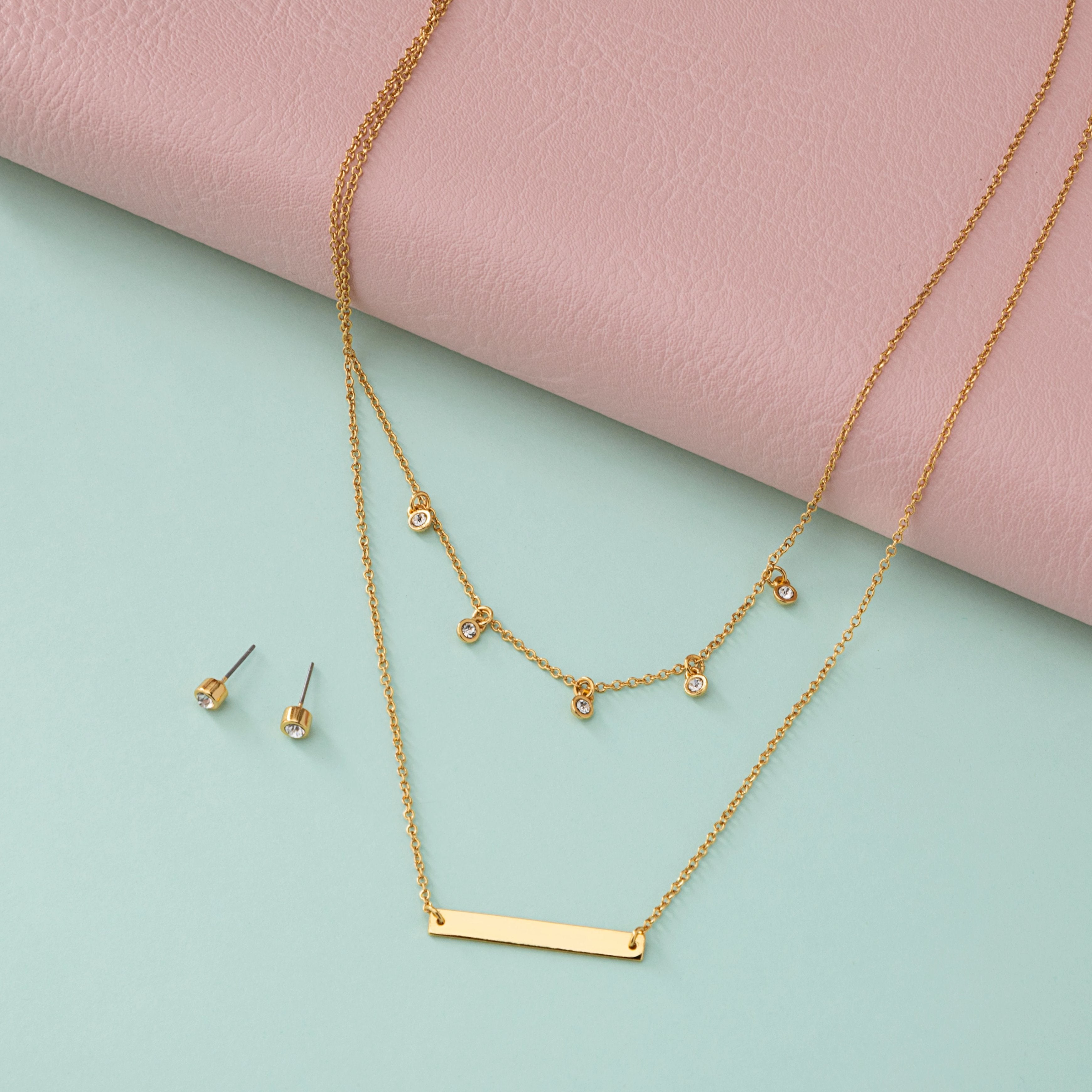 Layered Gem Necklace