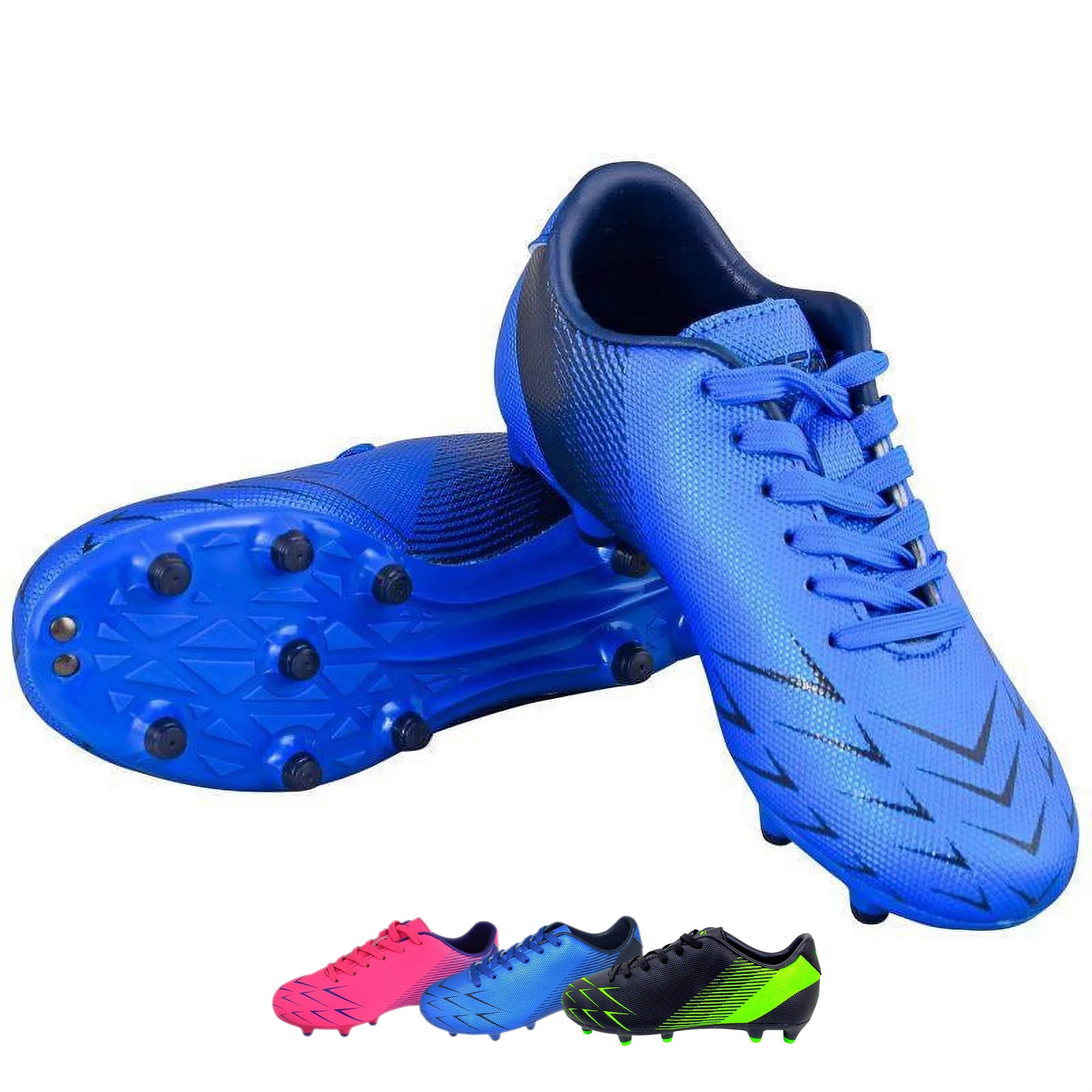 Ranger Firm Ground Soccer Shoes -Blue/Black