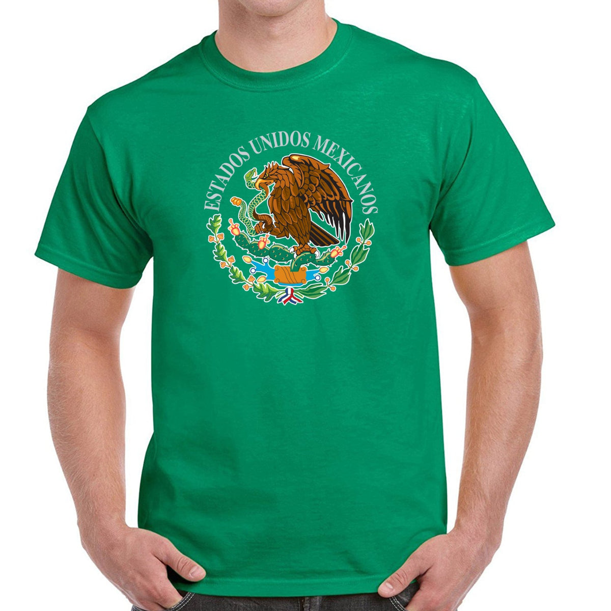 Camisetas con Escudo Mexicano Impreso con Alta Calidad