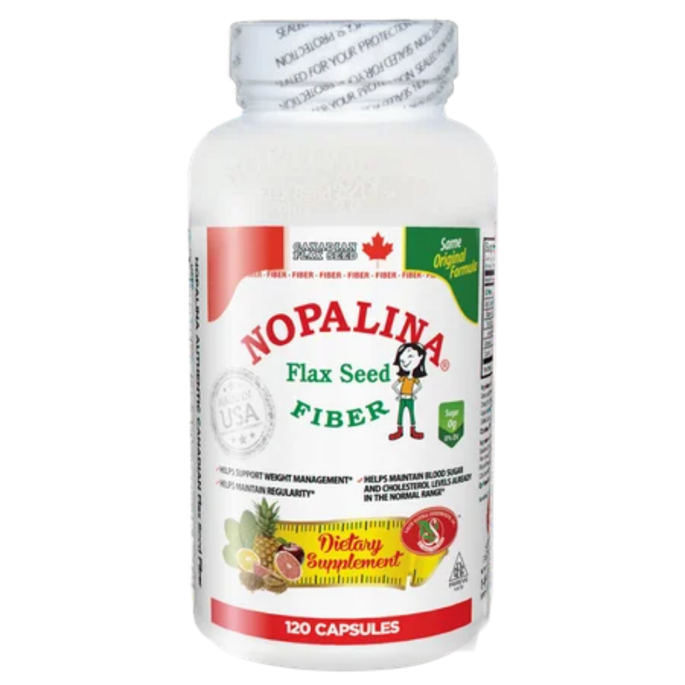 Cápsulas de Fibra de Semilla de Nopalina (120 unidades)