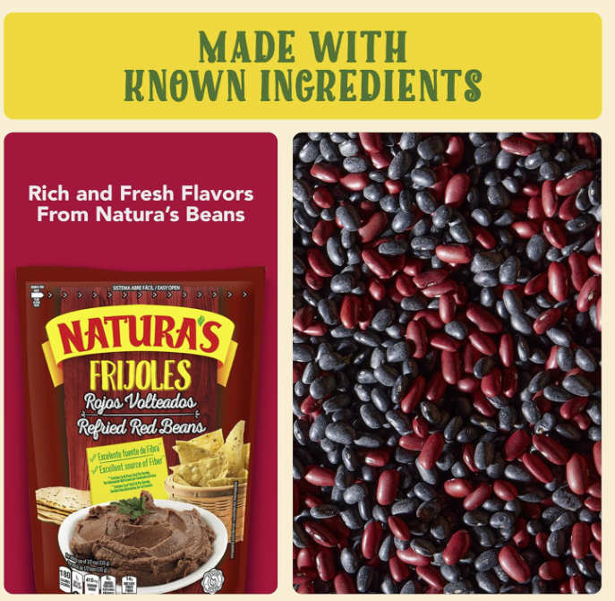 Natura's Refried Red Beans - 13.40 oz (1 Pack)