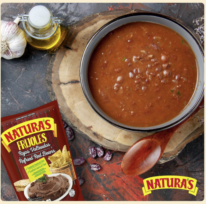 Natura's Refried Red Beans - 13.40 oz each (Pack of 3)