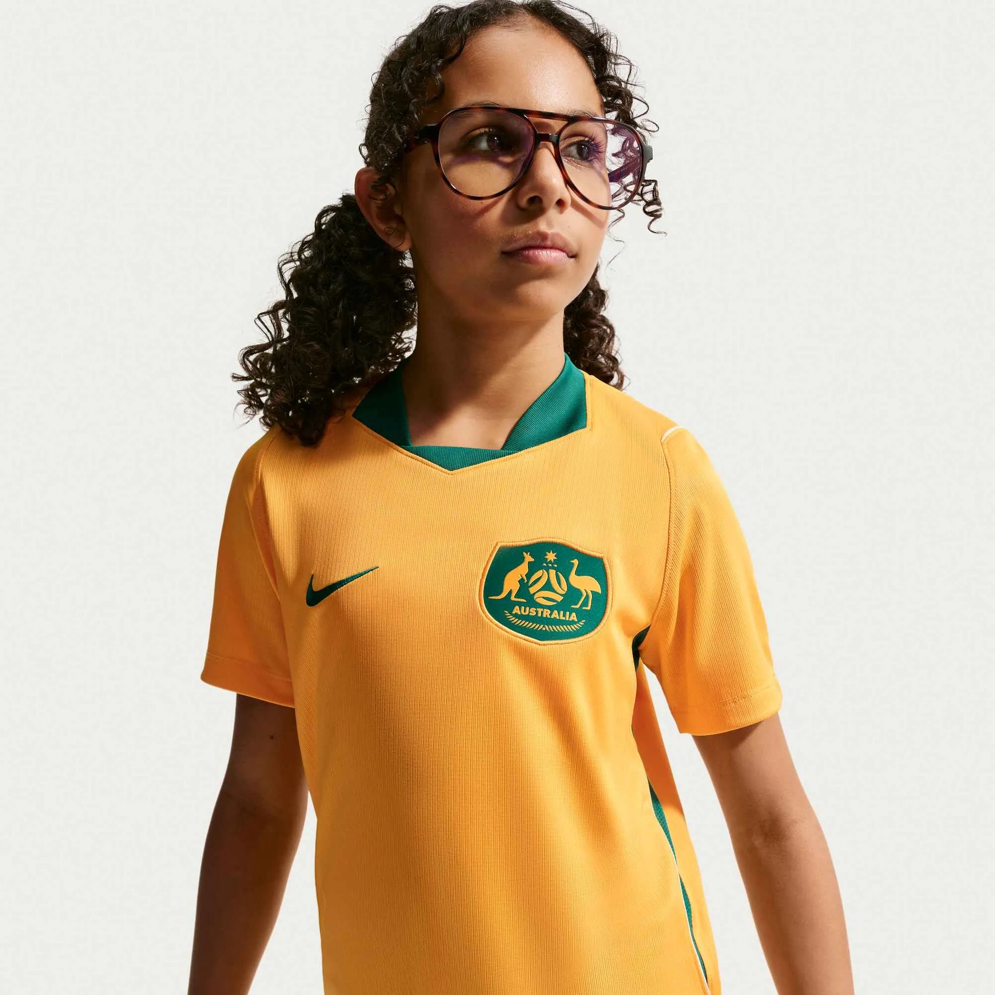 Nike 2026 Australia Youth Stadium Home Soccer Jersey