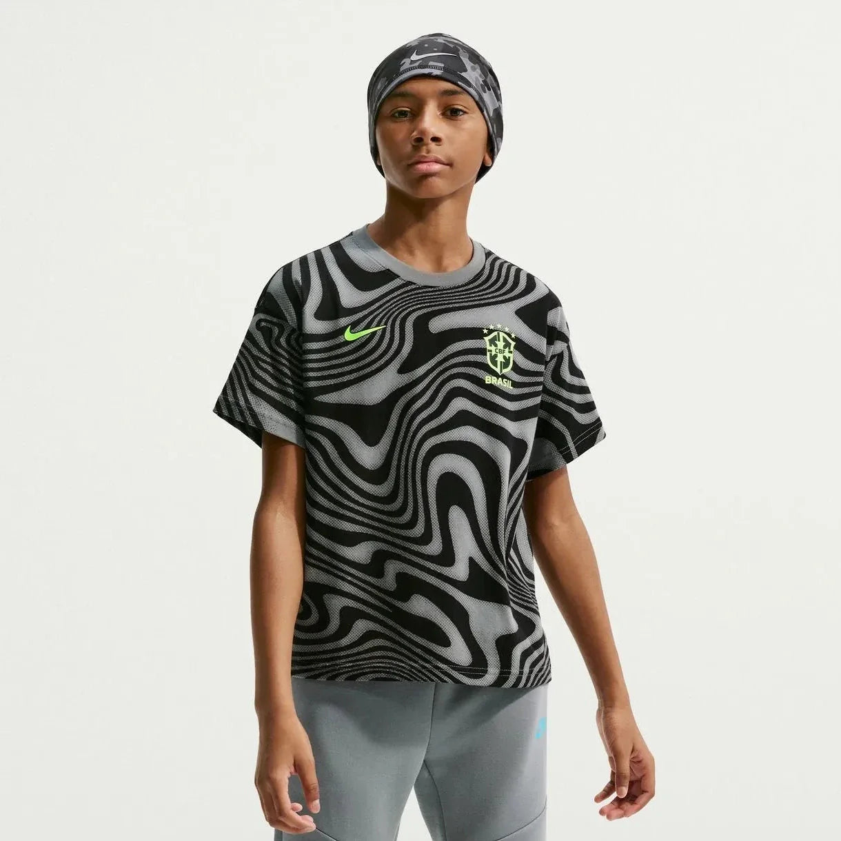 Nike 2026 Brazil Youth All Over Print Tee