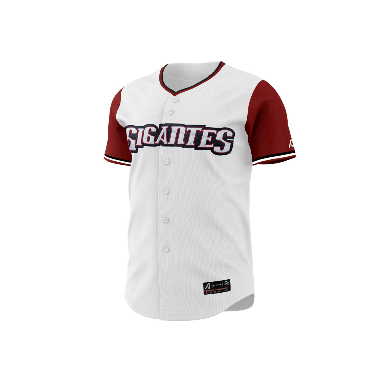 Camiseta Oficial Gigantes del Cibao con Botones – Equipo Auténtico LIDOM