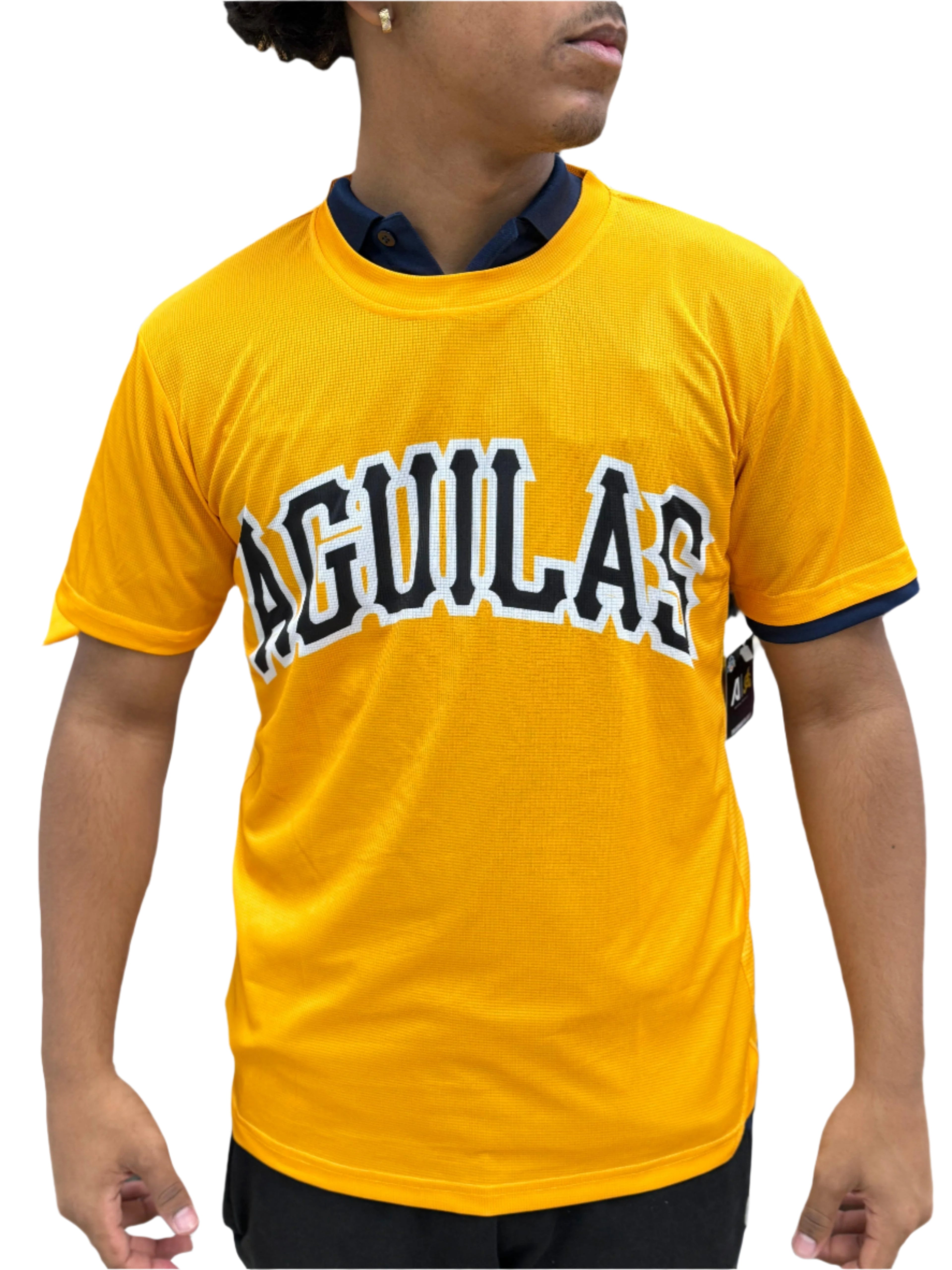 OFICIAL - Camiseta Amarilla Aguilas Cibaeñas - Logo en el Pecho