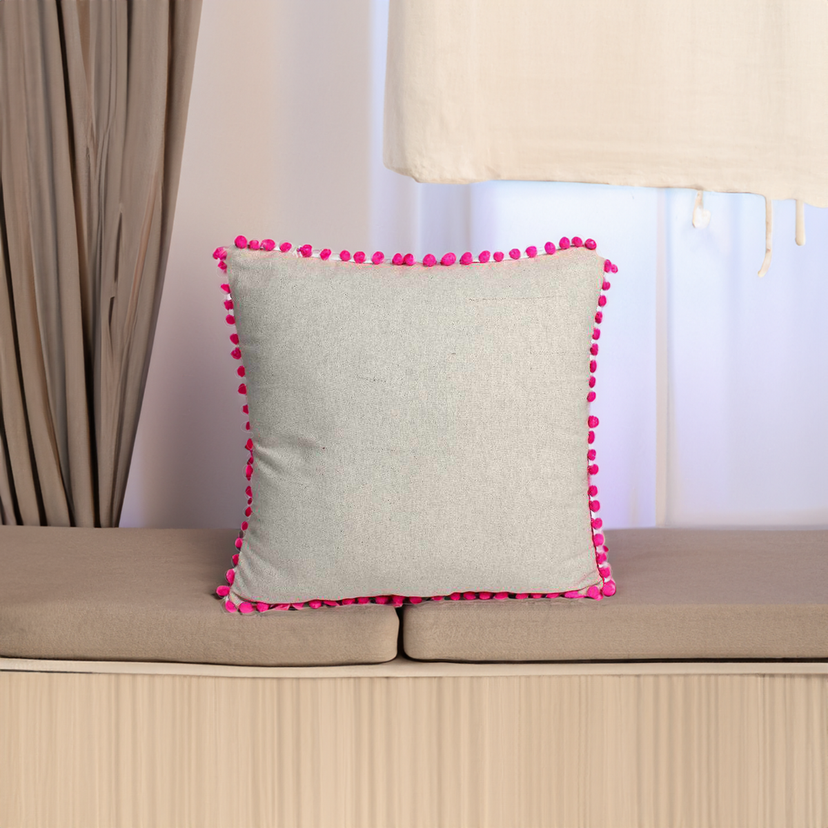 Sienna Pom Pom Pillow Cover - Thailand