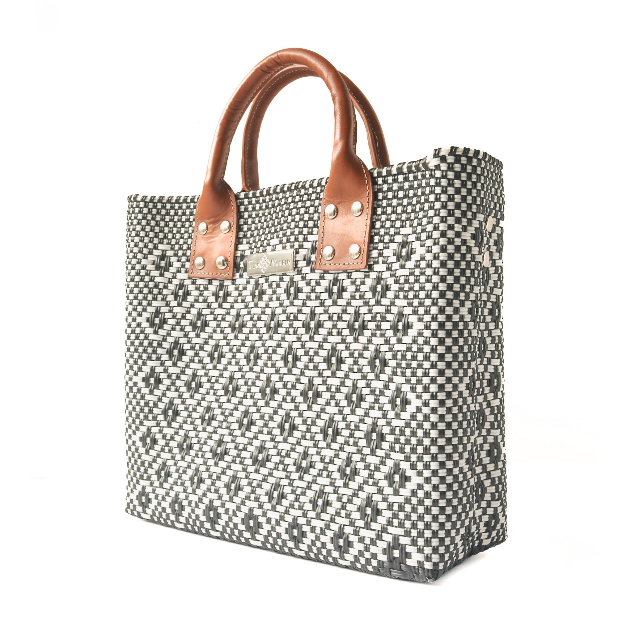 Panda Large Woven Crossbody Bag