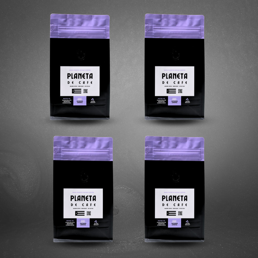 Puerto Rican Dark Roast Coffee 4 Pack - Ground Coffee
