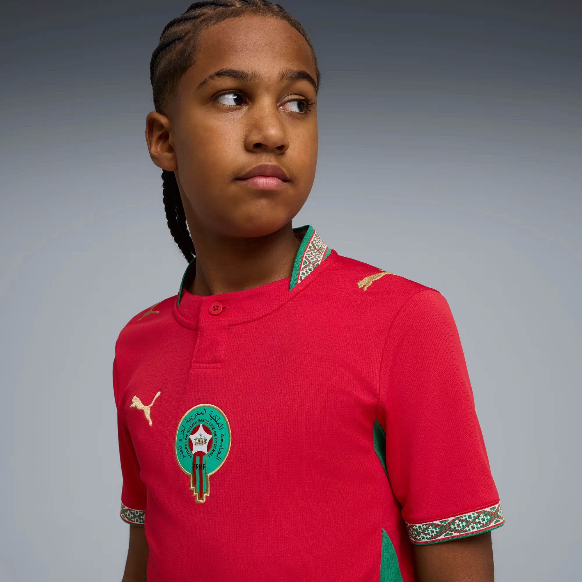 Puma 2026 Morocco Youth Stadium Home Soccer Jersey