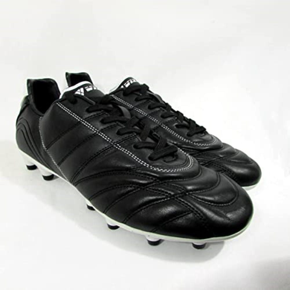 Classico Junior Firm Ground Soccer Shoes -Black/White