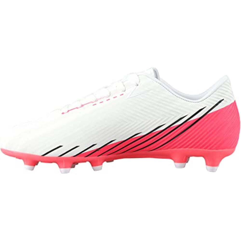 Tesoro Junior Firm Ground Soccer Cleats - White/Pink