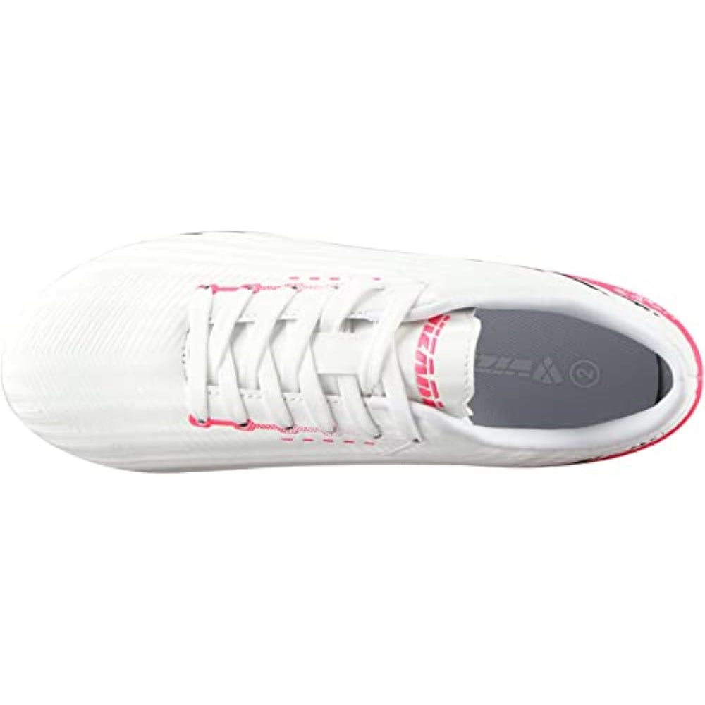 Tesoro Junior Firm Ground Soccer Cleats - White/Pink