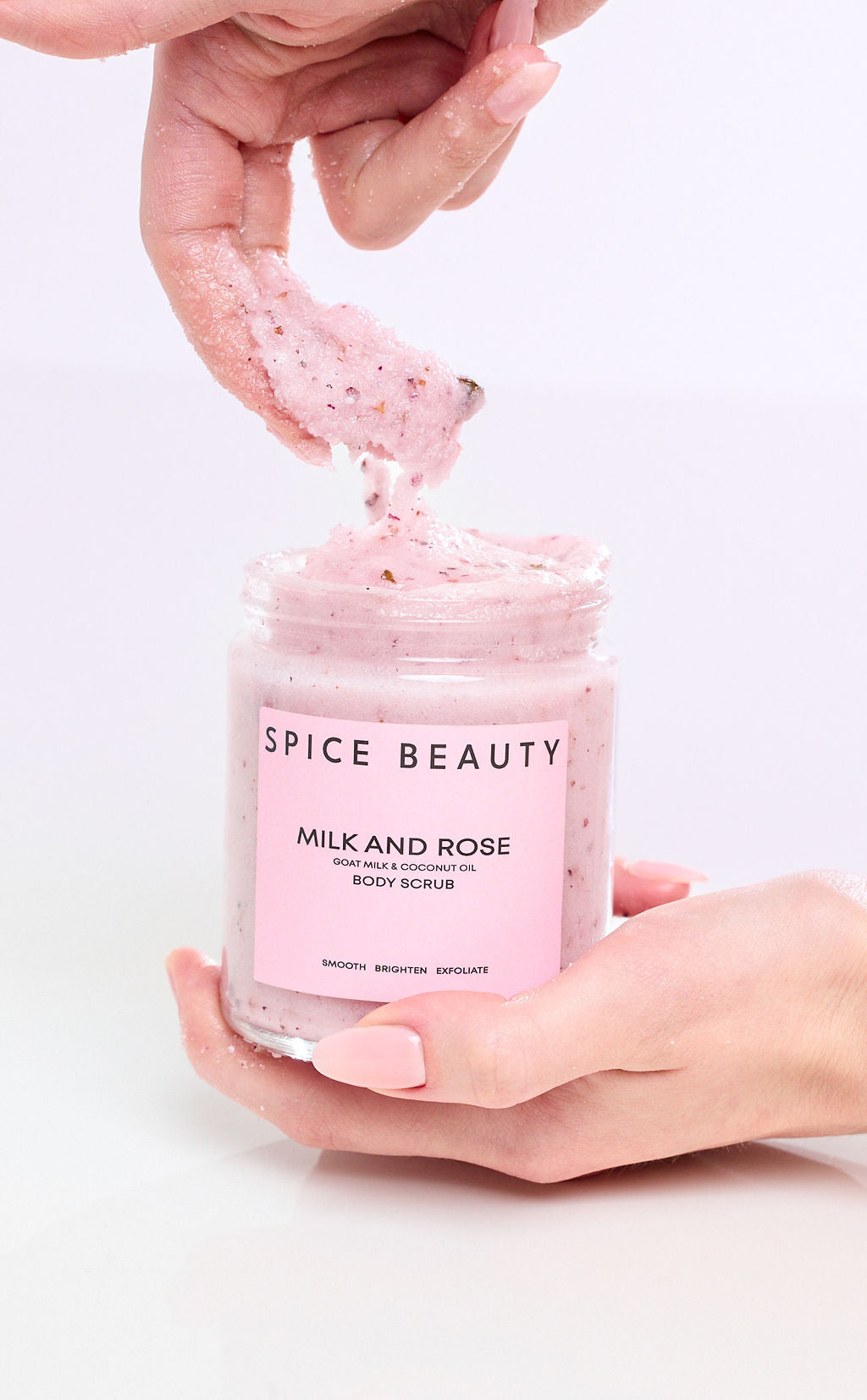 Exfoliante Corporal de Leche y Rosas