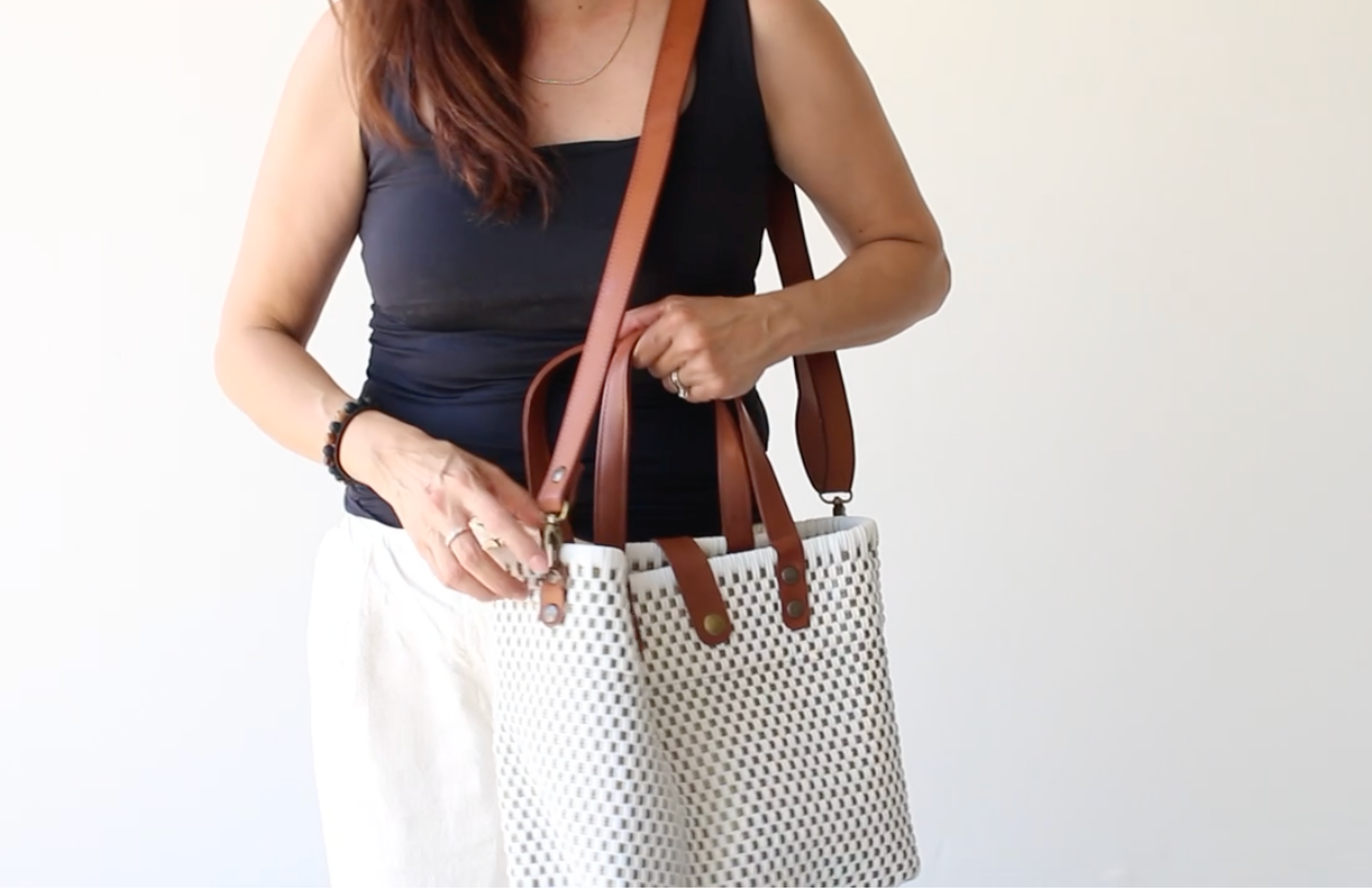 Vibrant Handmade MexiMexi Artisan Bag | Unique, Colorful Design with Leather Handles