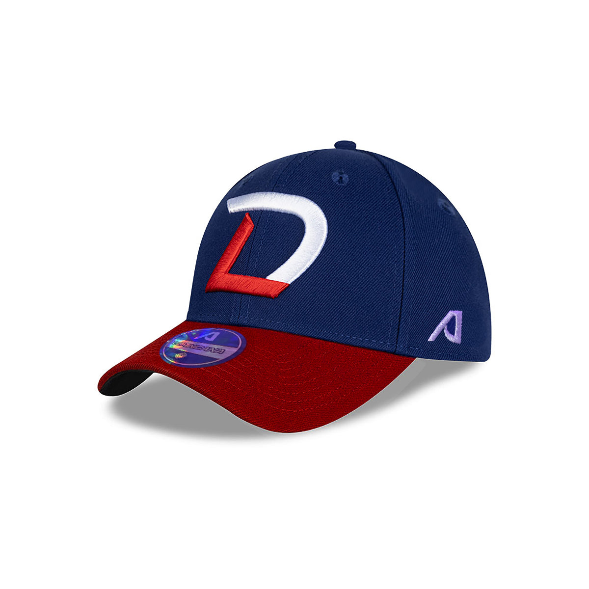 Gorra Serie del Caribe Dominicana - Elegante Gorra DR Flexfit para Aficionados al Béisbol - Royal / Roja