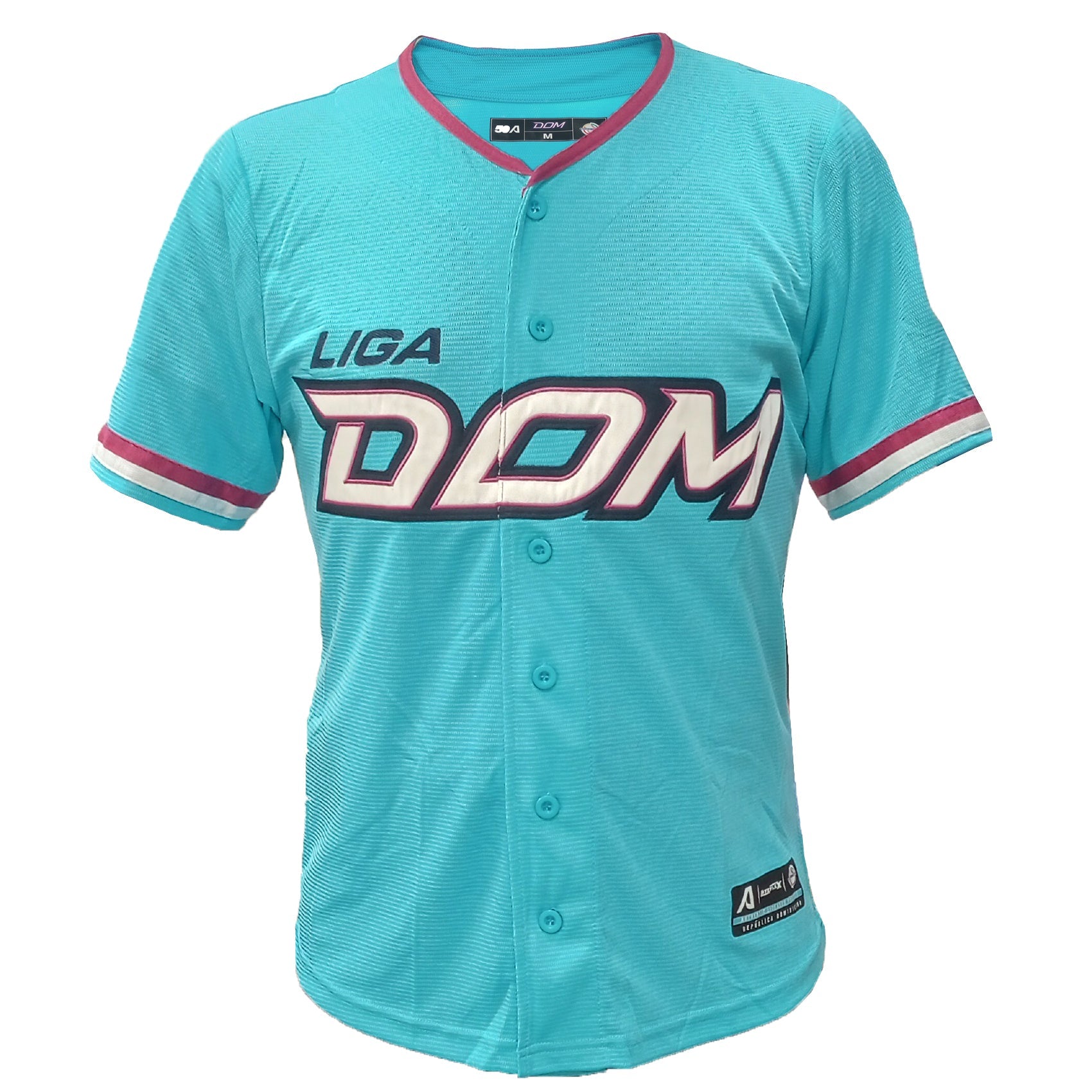 Camiseta OFICIAL Dominicana Serie del Caribe Masculina 2024 - Verde azulado