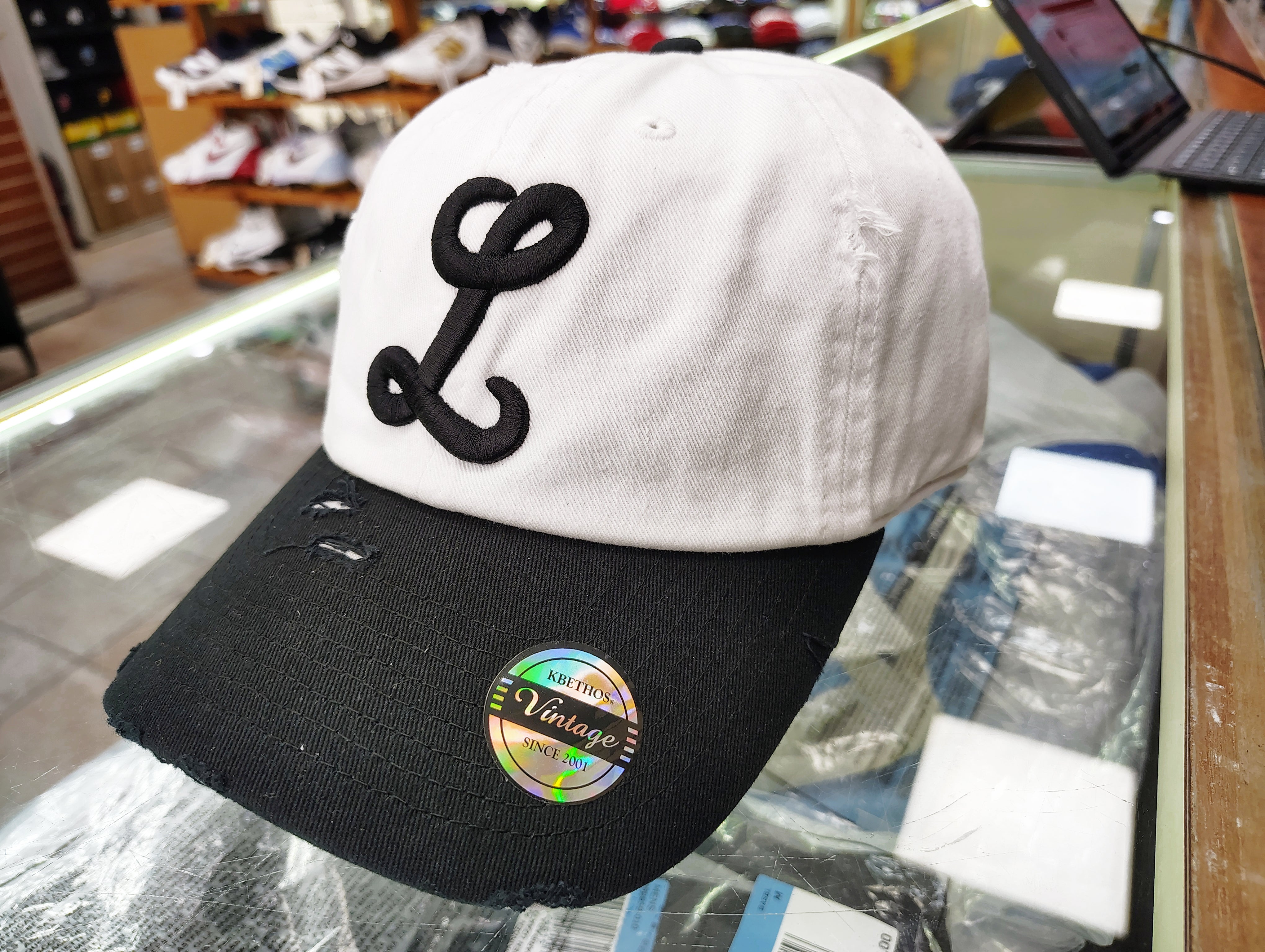 Gorra de Béisbol Tigres del Licey Vintage Desgastada – Logo "L" Bordado, Sombrero Ajustable Unisex