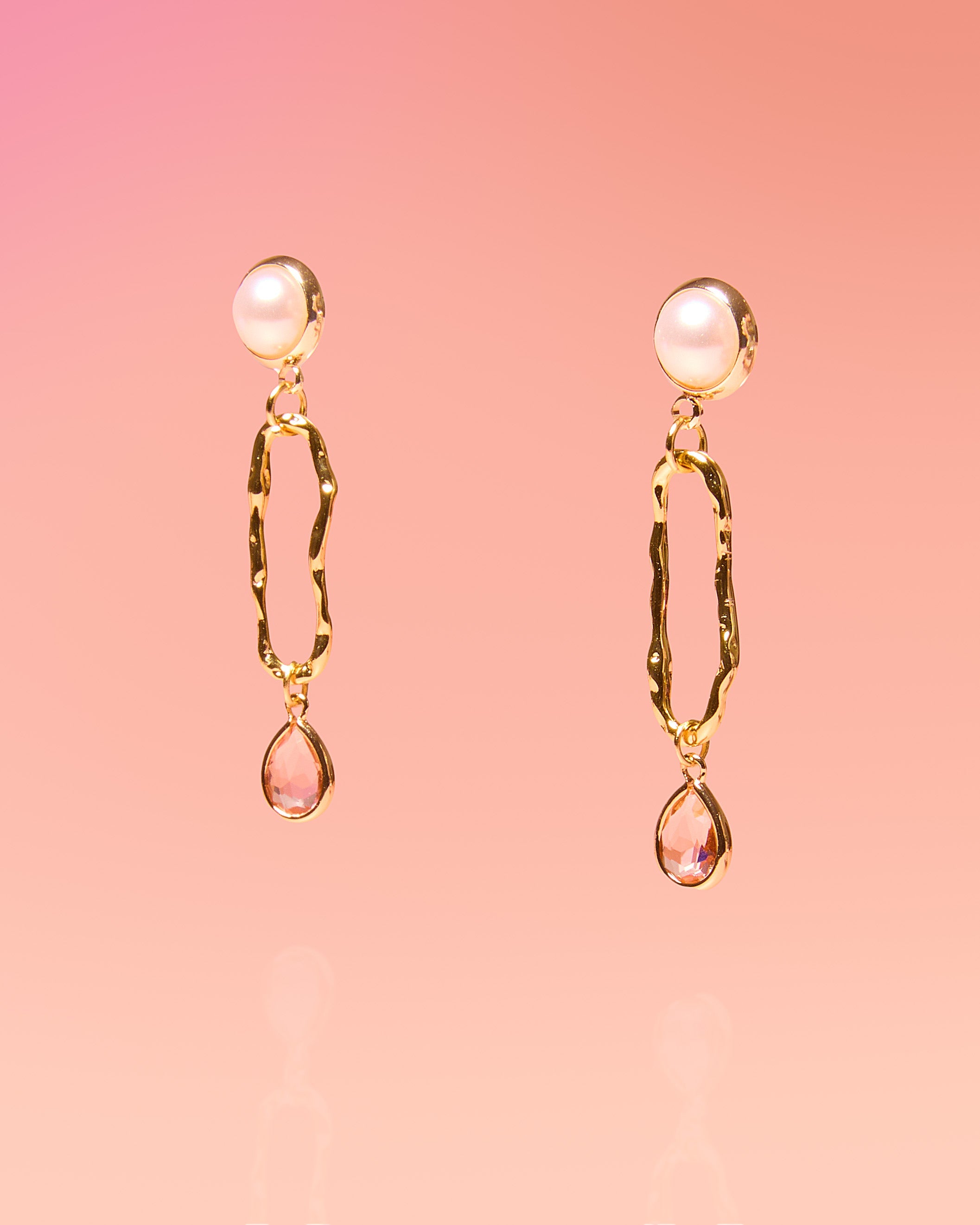 Glamorosas argollas ovaladas estilo bohemio
