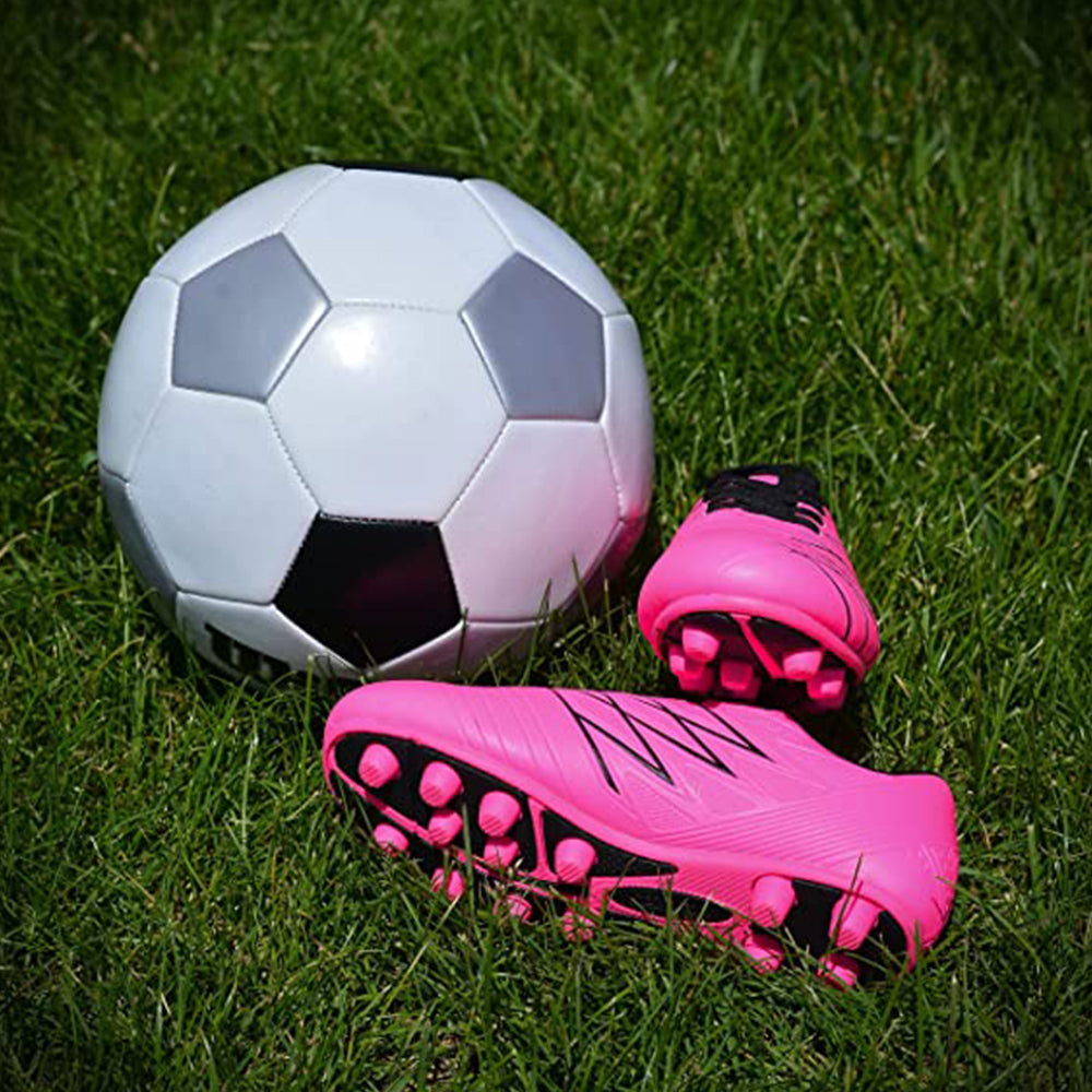 Boca Firm Ground Soccer Shoes - Pink/Black