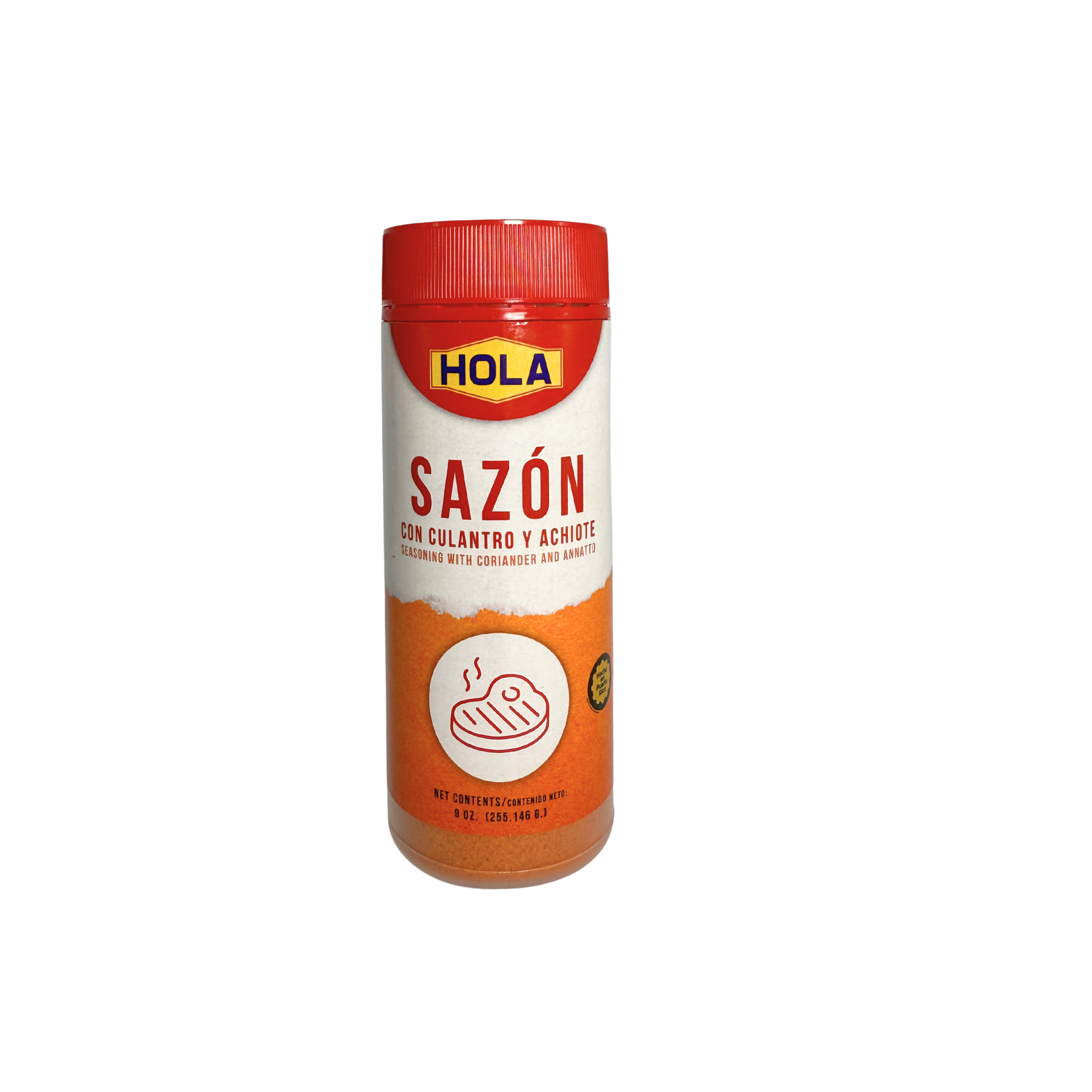 Sazón HOLA 9oz + Sin Rojo 40